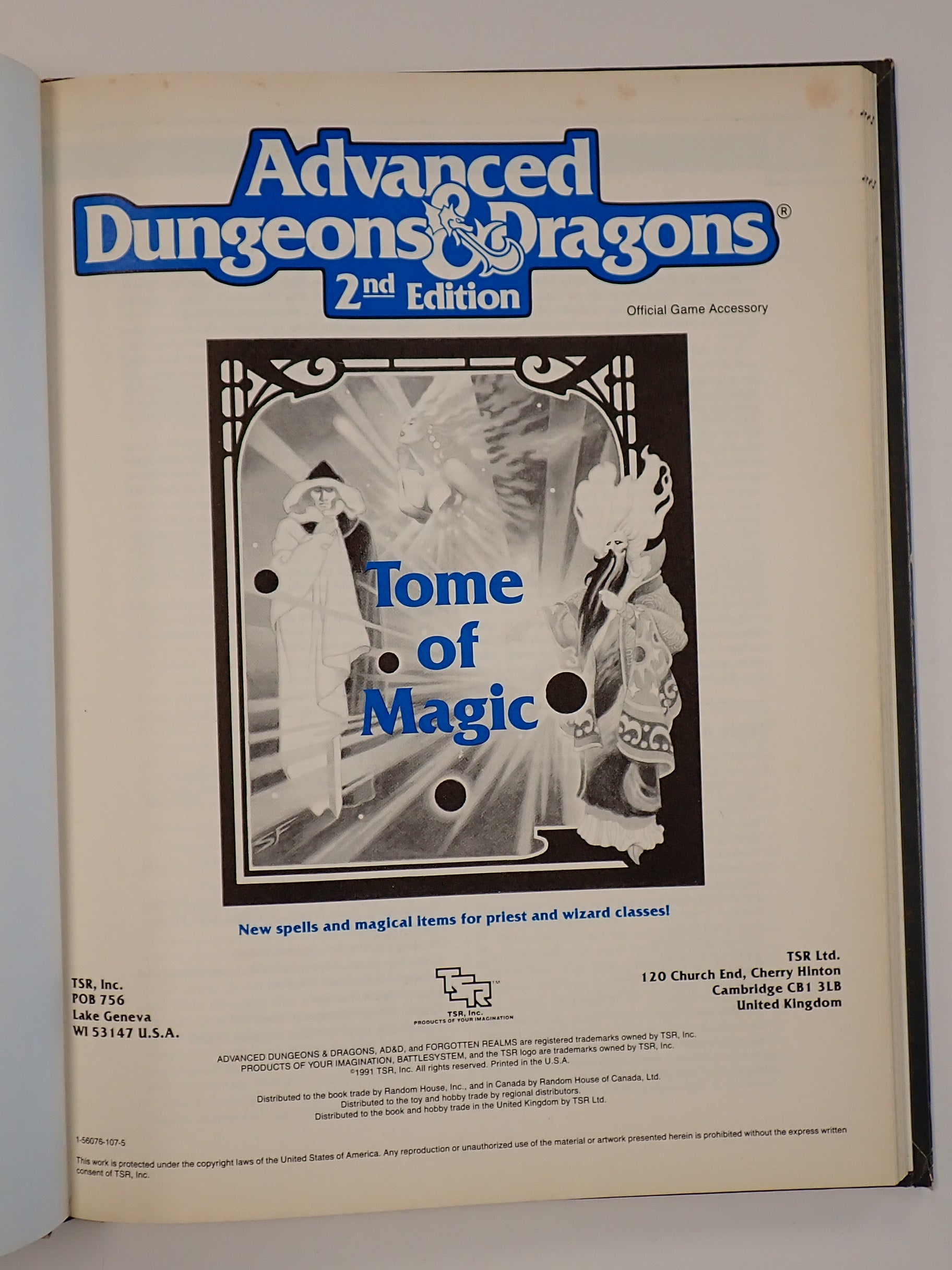AD&D 2nd Edition Tome of Magic [Pre-Owned]
