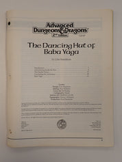 AD&D Adventure: The Dancing Hut of Baba Yaga [Pre-Owned]