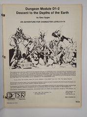 AD&D Decent into the Depths of the Earth [Pre-Owned]