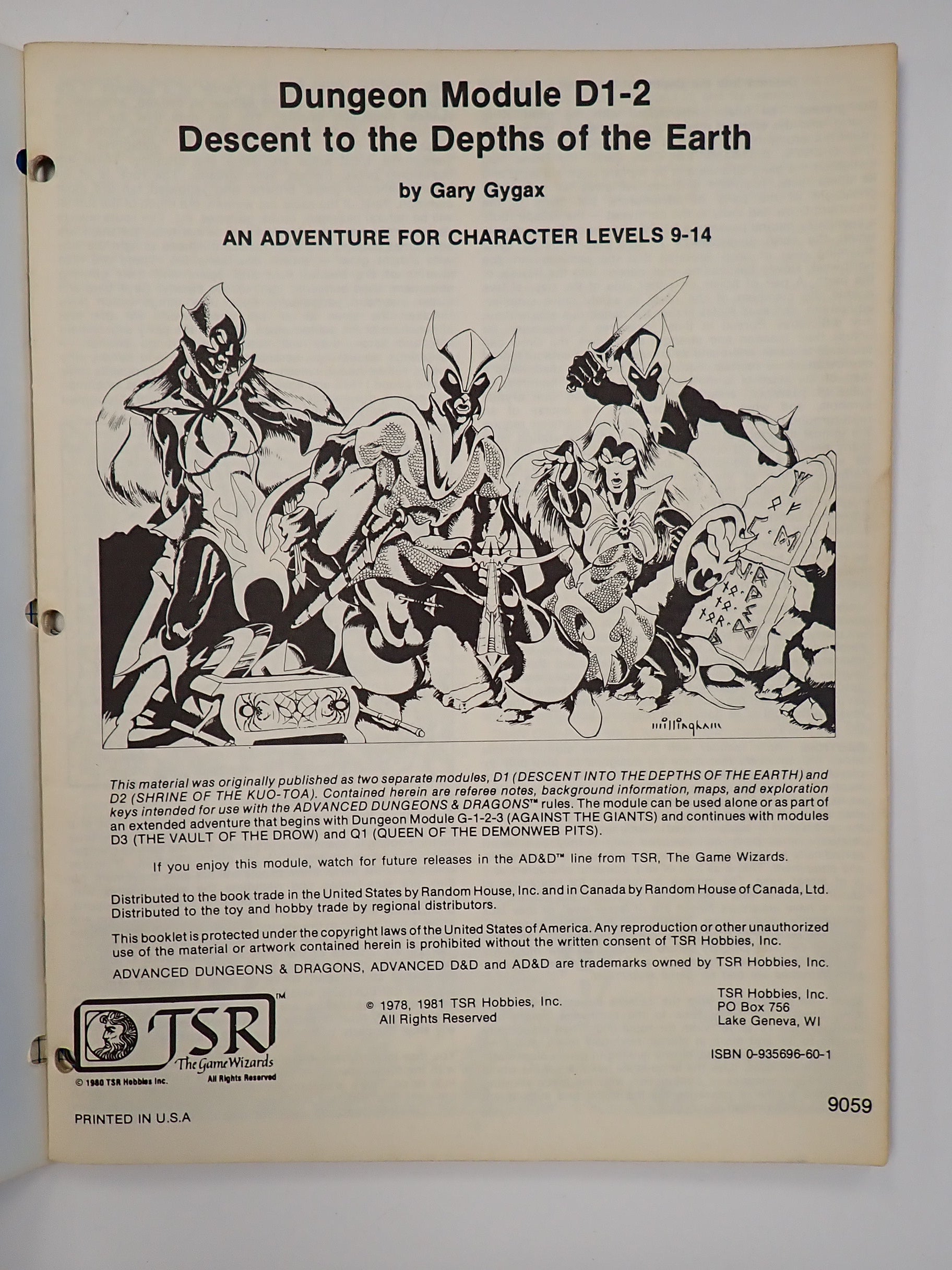 AD&D Decent into the Depths of the Earth [Pre-Owned]