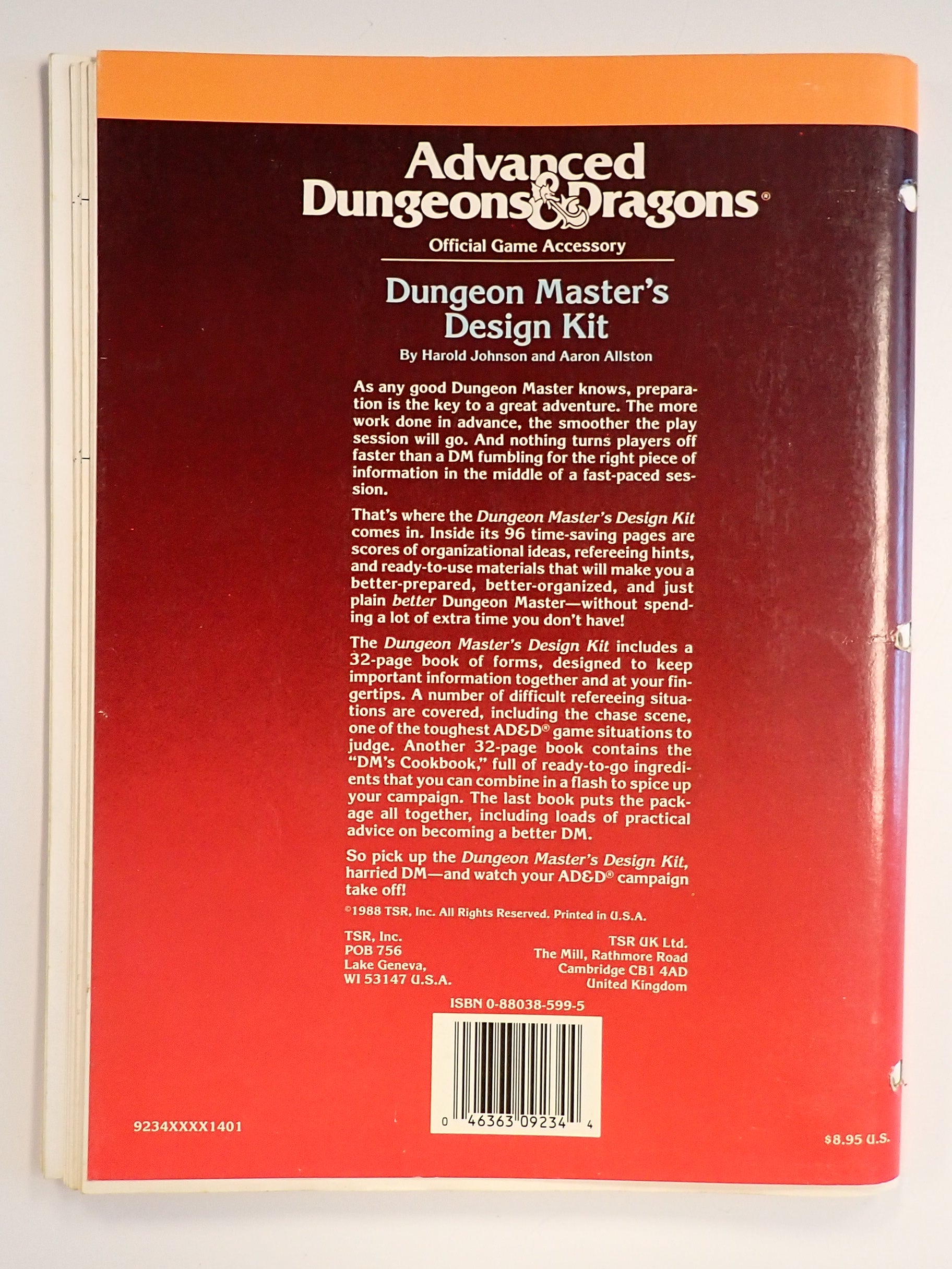 AD&D Dungeon Master's Design Kit [Pre-Owned]