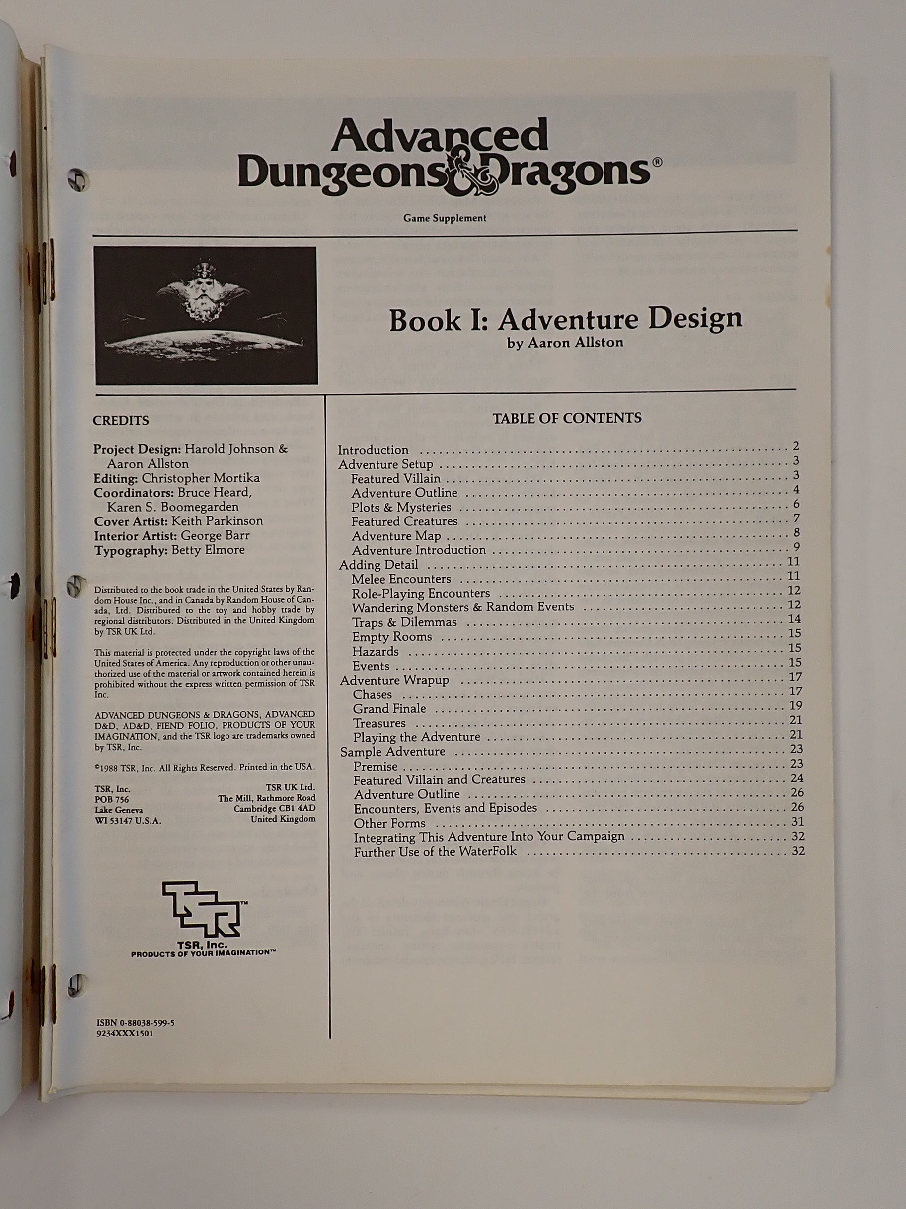 AD&D Dungeon Master's Design Kit [Pre-Owned]