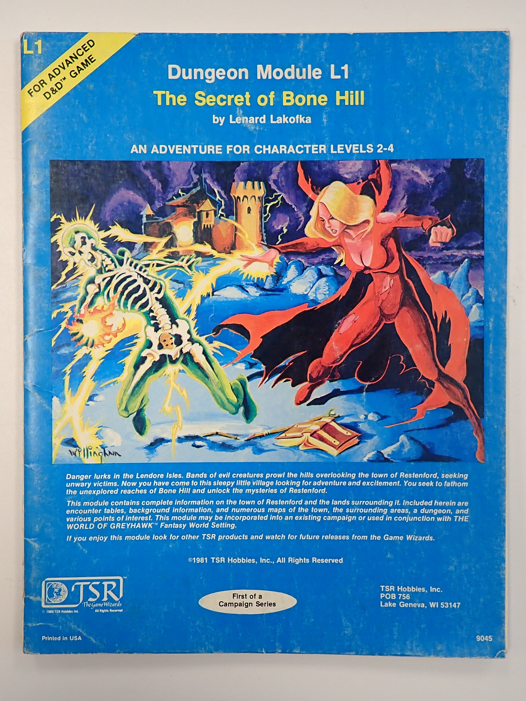 AD&D Dungeon Module L1 The Secret of Bone Hill [Pre-Owned]