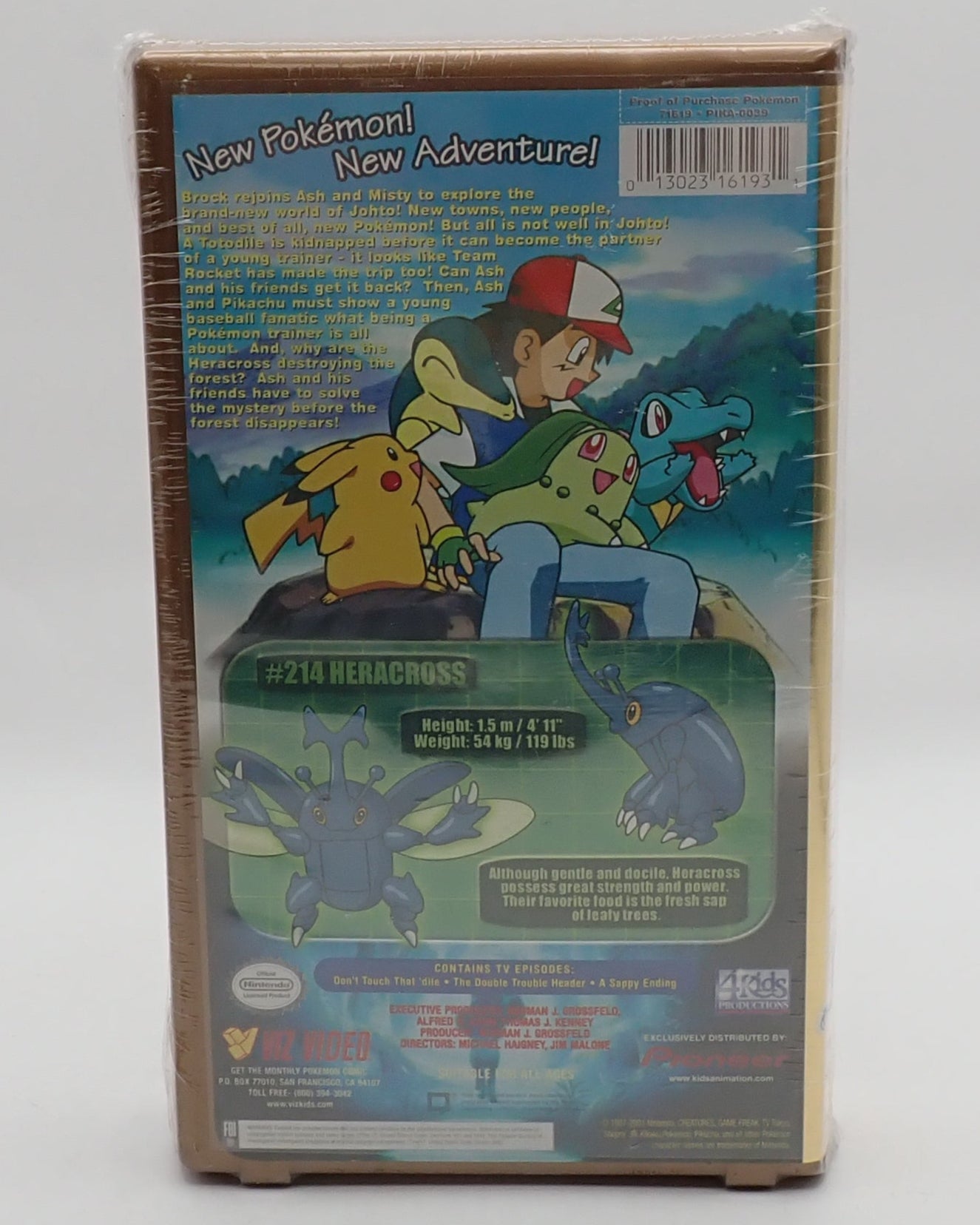 Pokémon The Johto Journeys - A Brand New World VHS