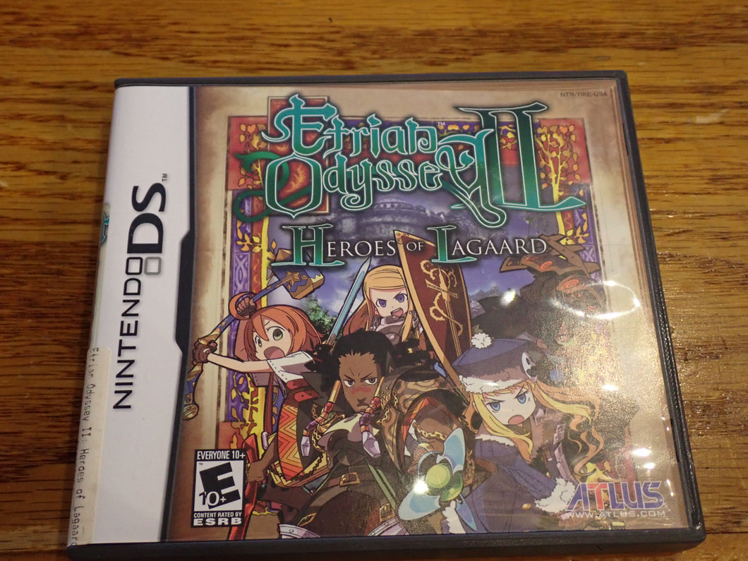 Etrian selling Odyssey II Heroes of Lagaard for Nintendo DS