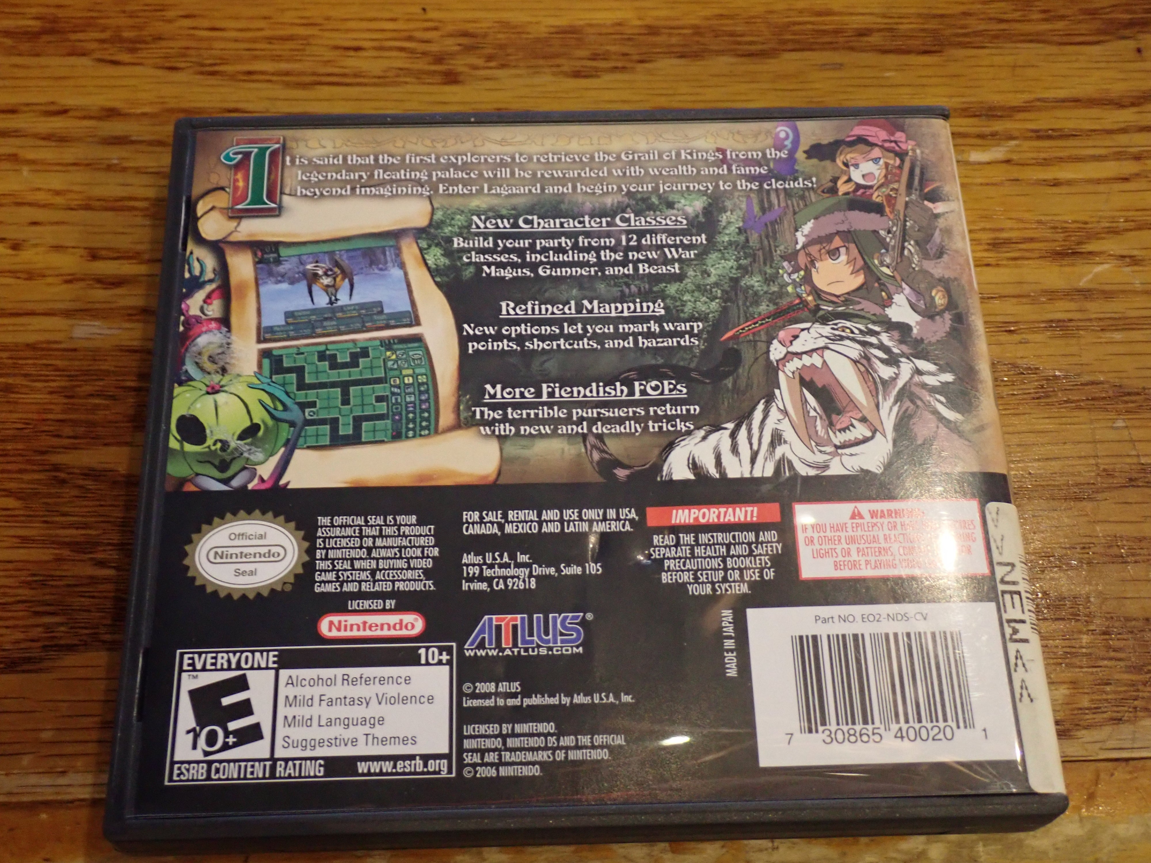 Etrian Odyssey II - DS
