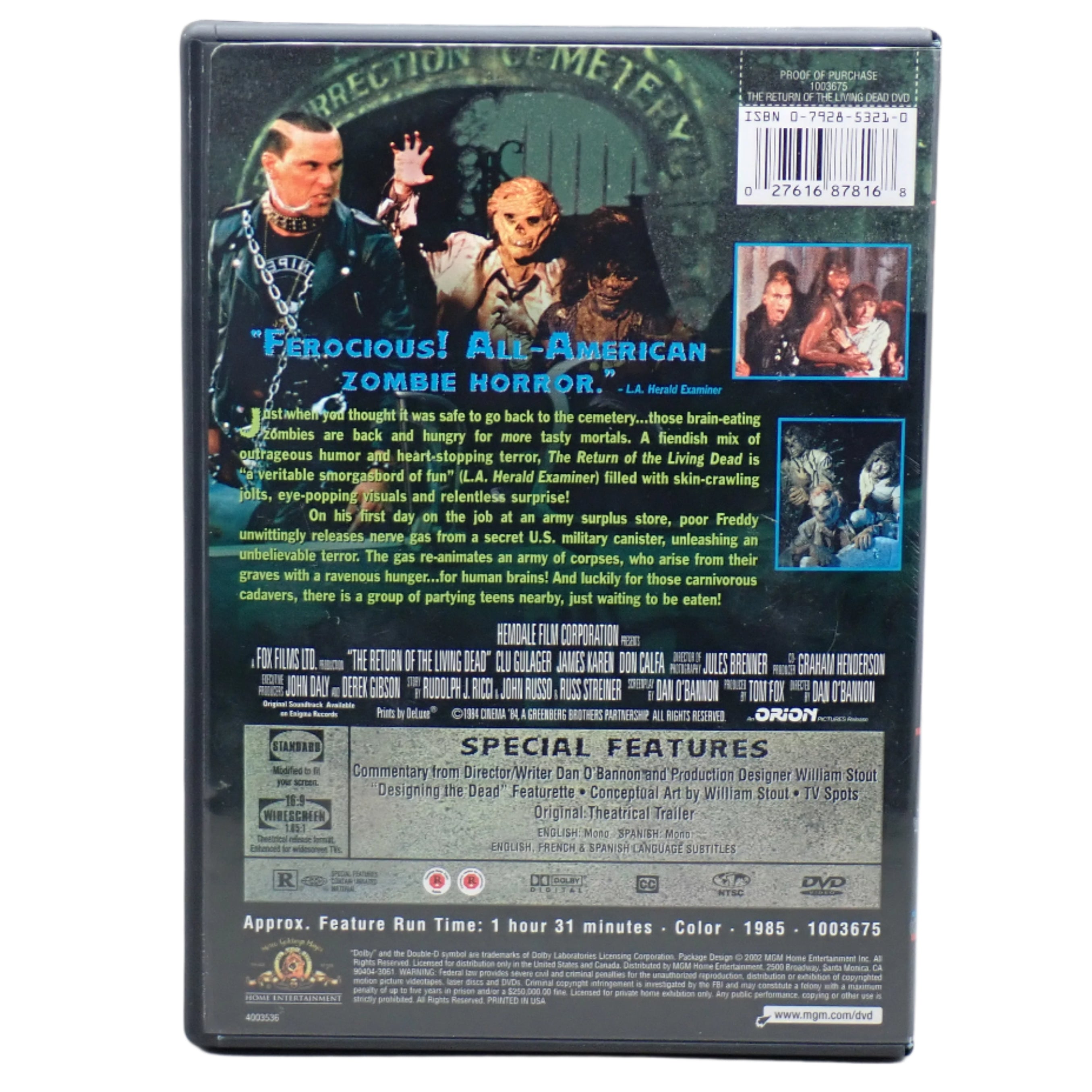 The Return of the Living Dead - DVD