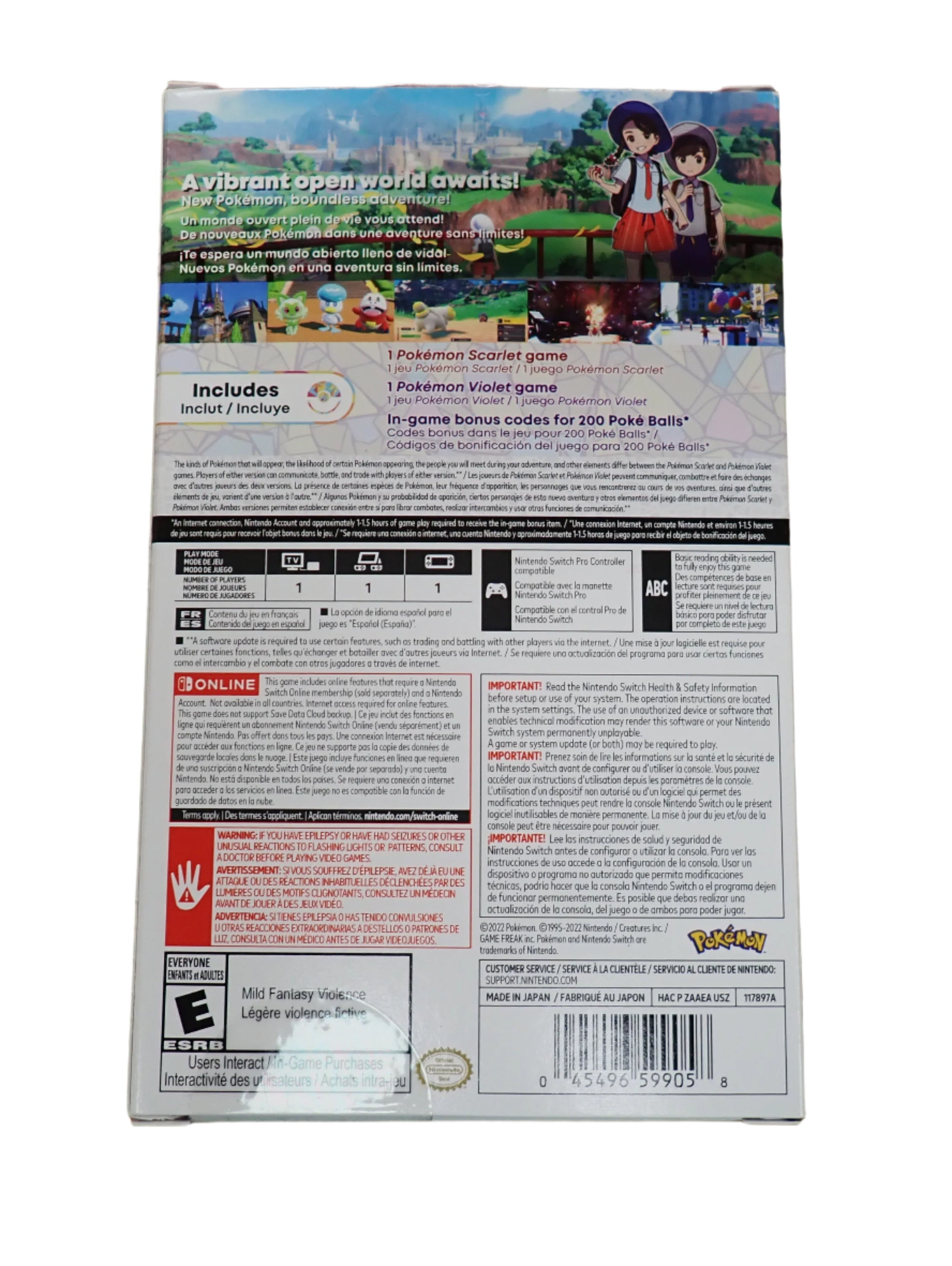 Pokémon Scarlet & Violet Double Pack - Switch