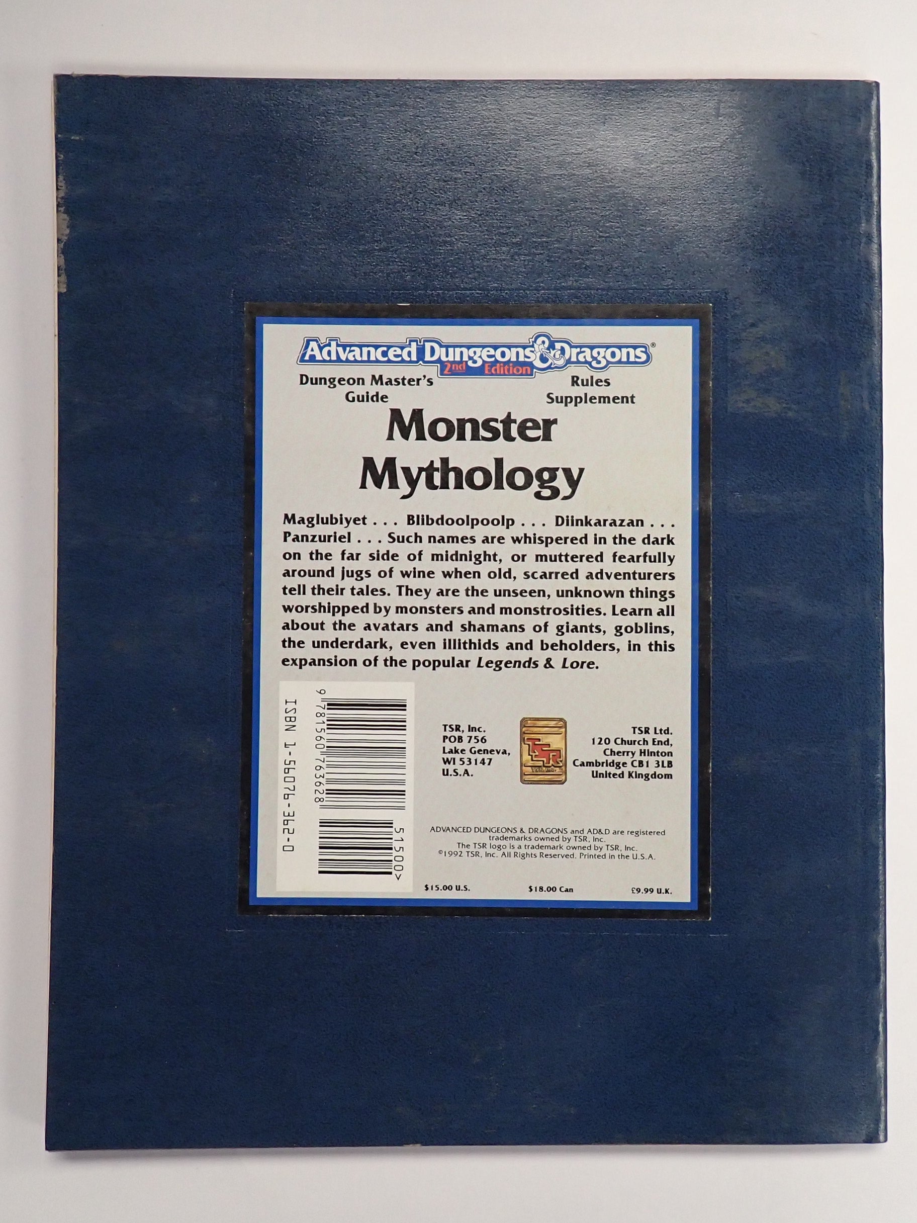 AD&D 2nd Edition Monster Mythology (Loose) [Pre-Owned]