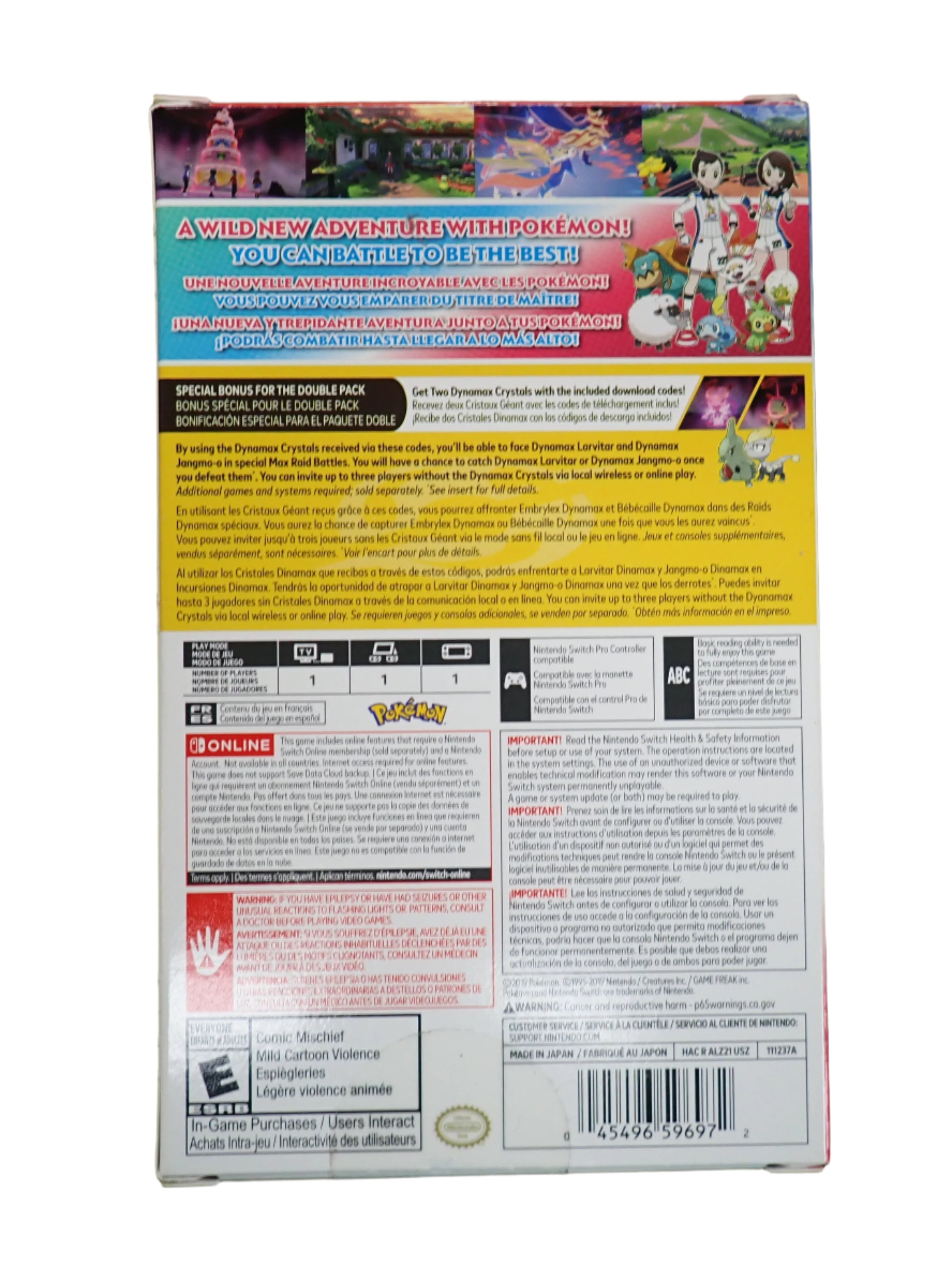 Pokémon Sword & Shield Double Pack - Switch