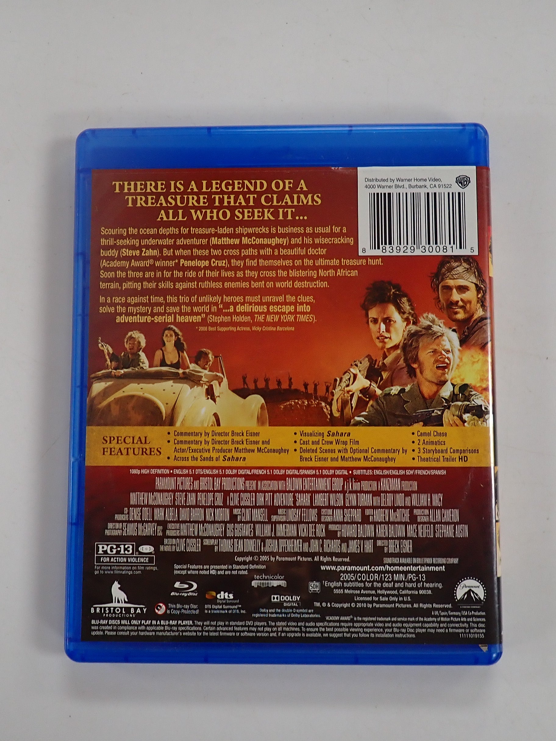 Sahara - Blu-Ray [Pre-Owned]
