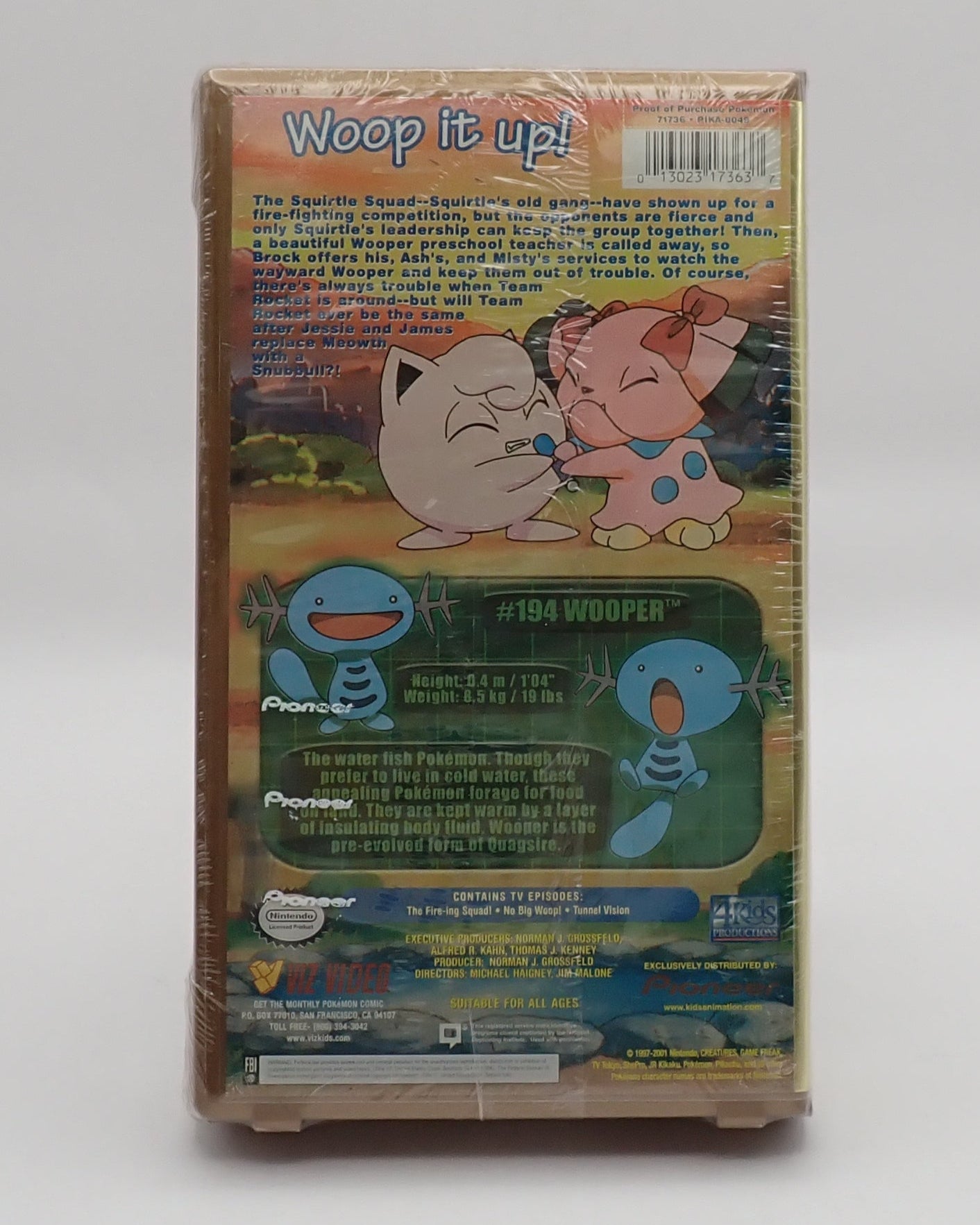 Pokémon The Johto Journeys - The Squirtle Squad VHS