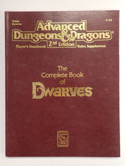AD&D 2nd Edition Complete Book of Dwarves (Loose) [Pre-Owned]