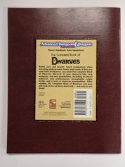 AD&D 2nd Edition Complete Book of Dwarves (Loose) [Pre-Owned]