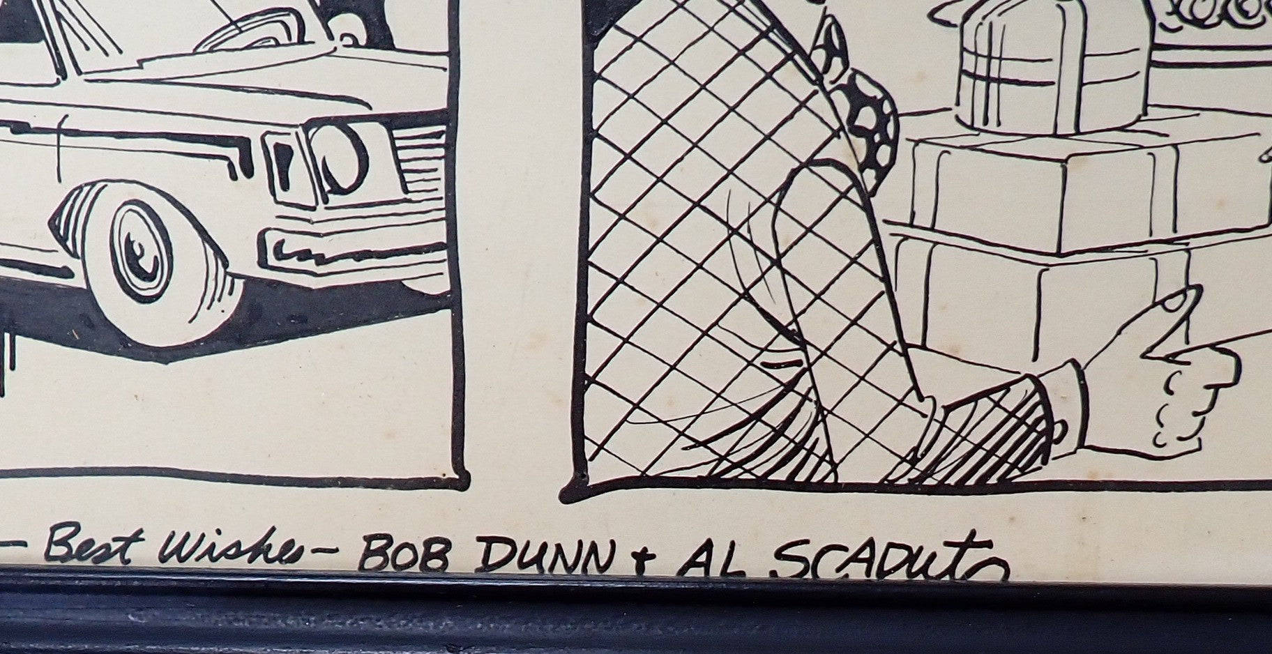 Original Art Panel from Comic They'll Do It Every Time Signed by Bob Dunn and Al Scaduto