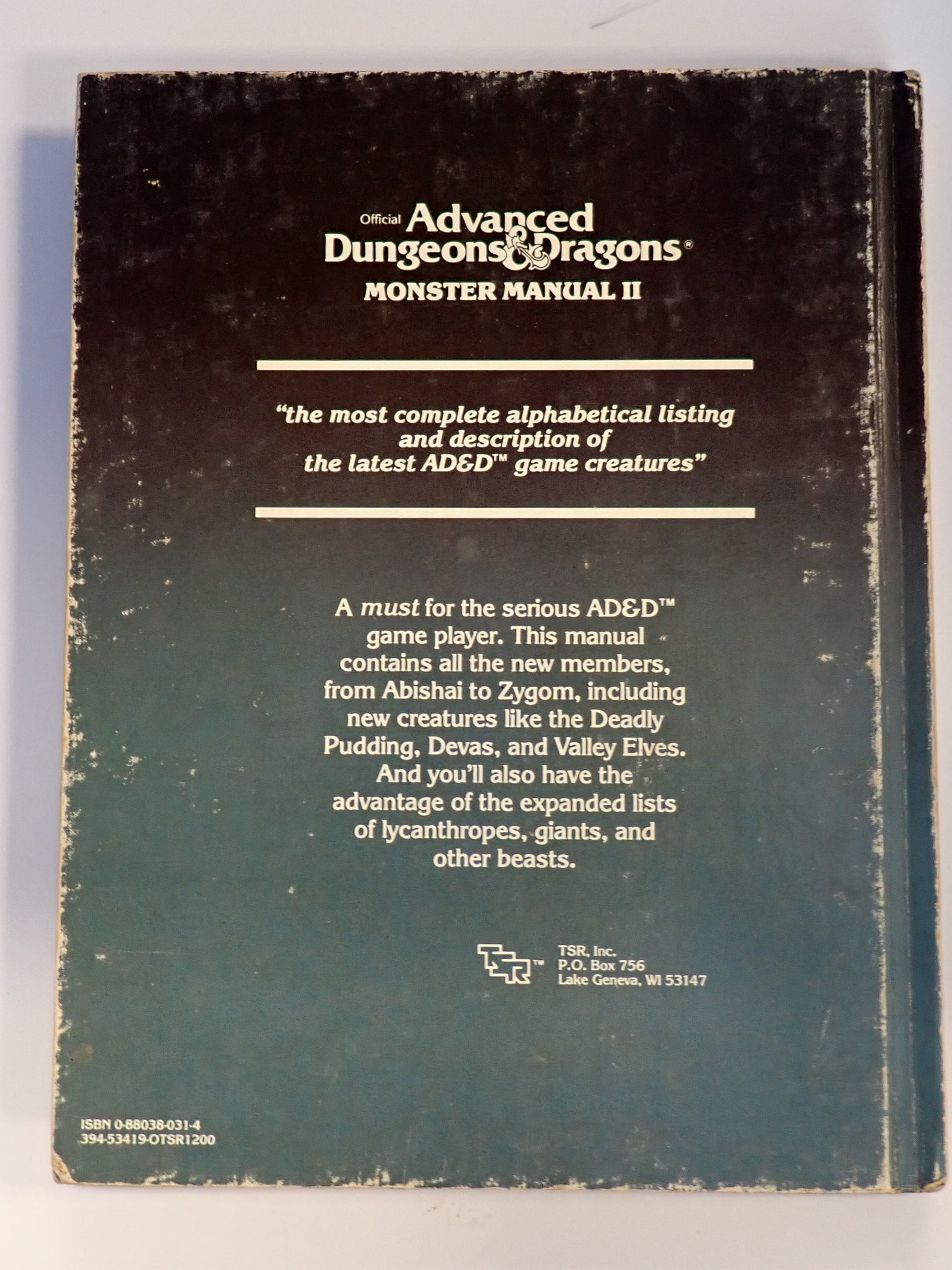 AD&D, Master Manual 2, Gary Gygax [Pre-Owned]
