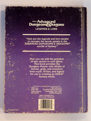 AD&D Legends & Lore [Pre-Owned]