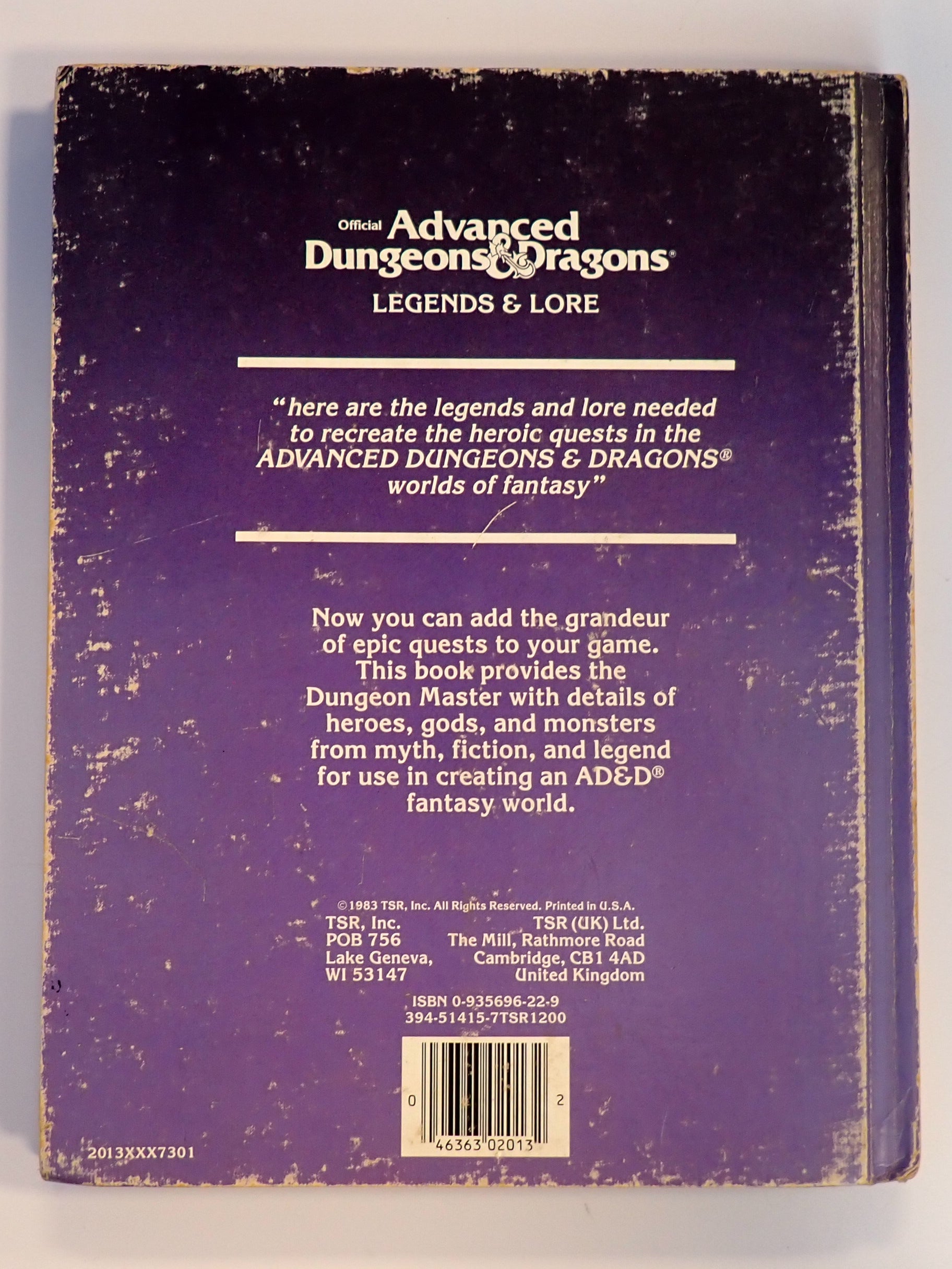 AD&D Legends & Lore [Pre-Owned]