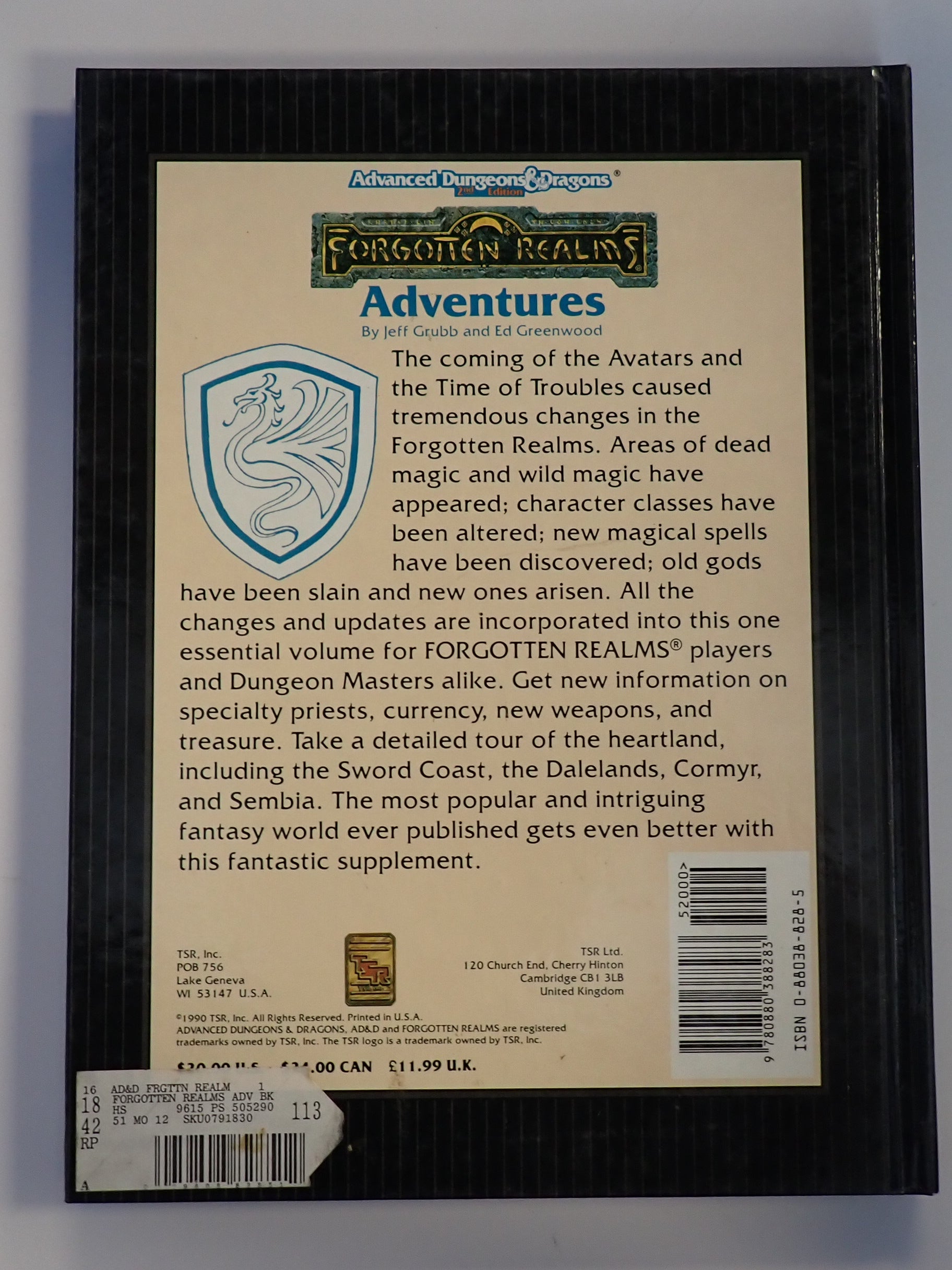 AD&D 2nd Edition Forgotten Realms Adventures [Pre-Owned]