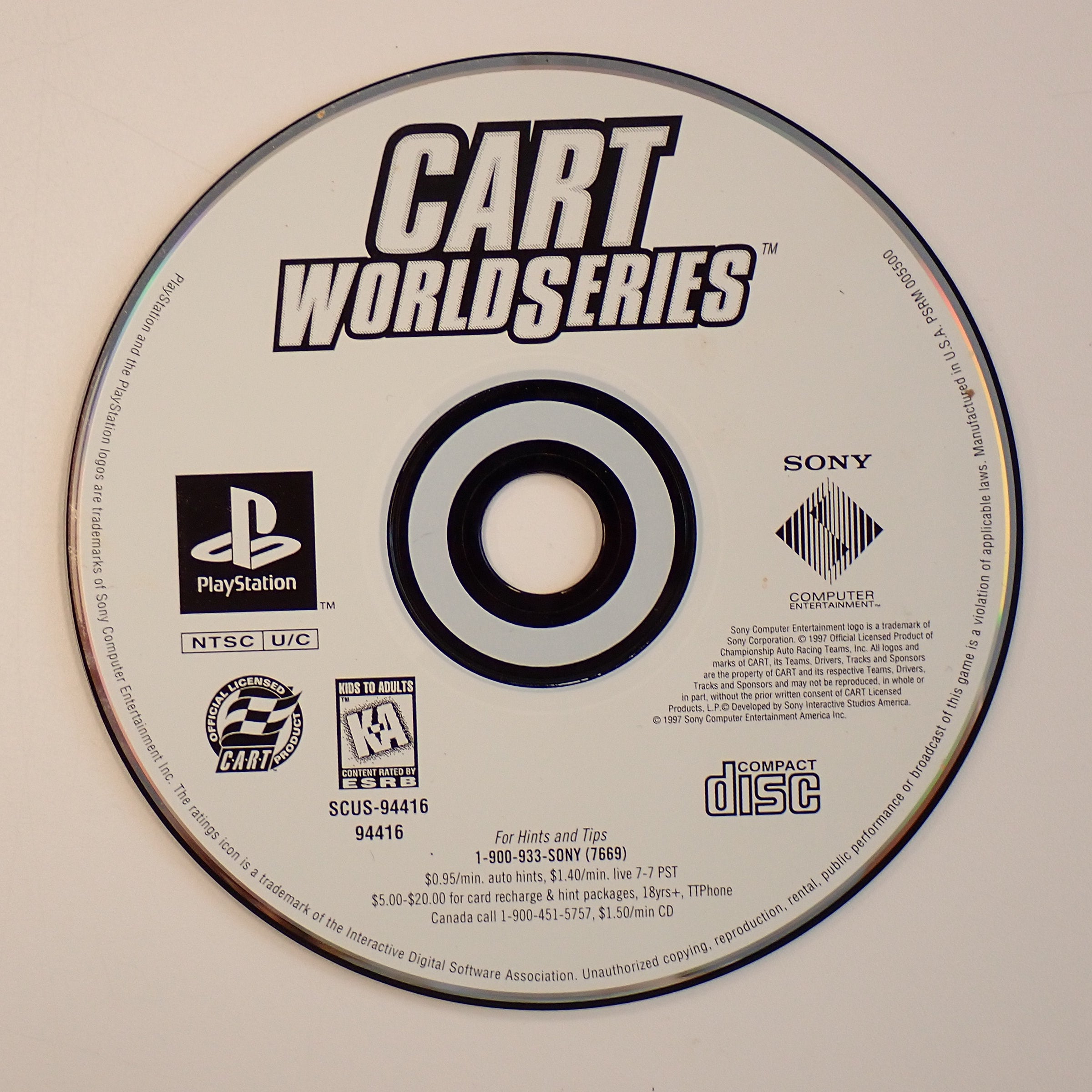 Cart World Series (Loose) - PS1