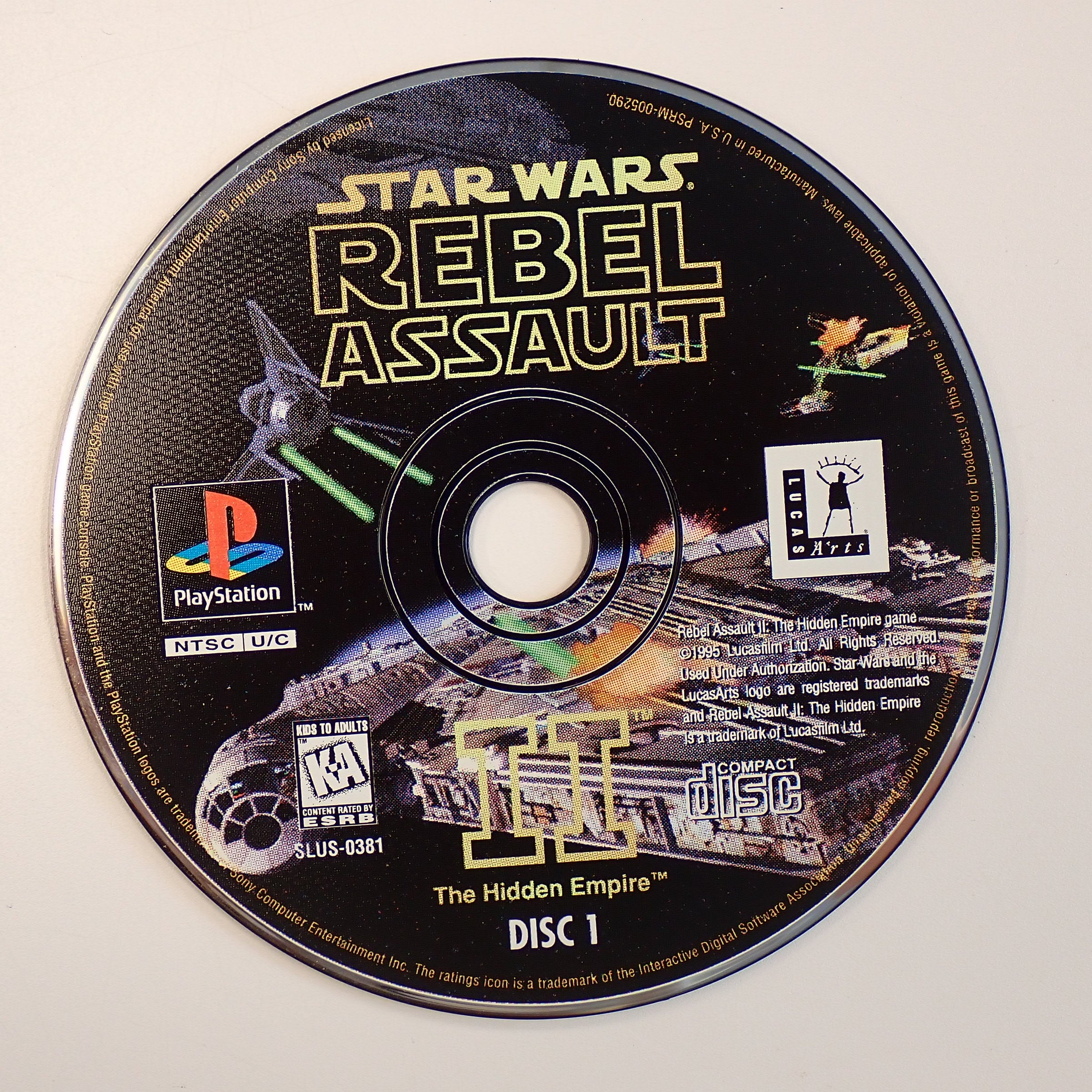 Star Wars Rebel Assault II (Loose) - PS1