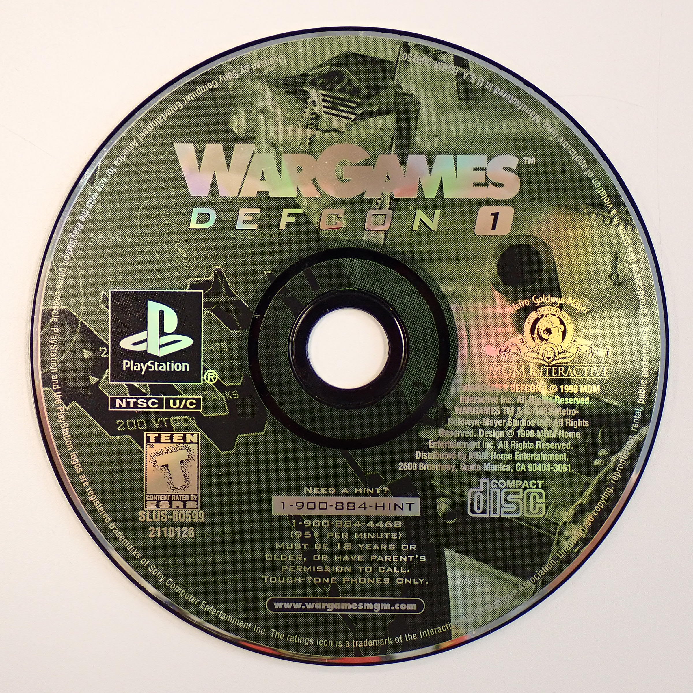 War Games Defcon 1 (Loose) - PS1