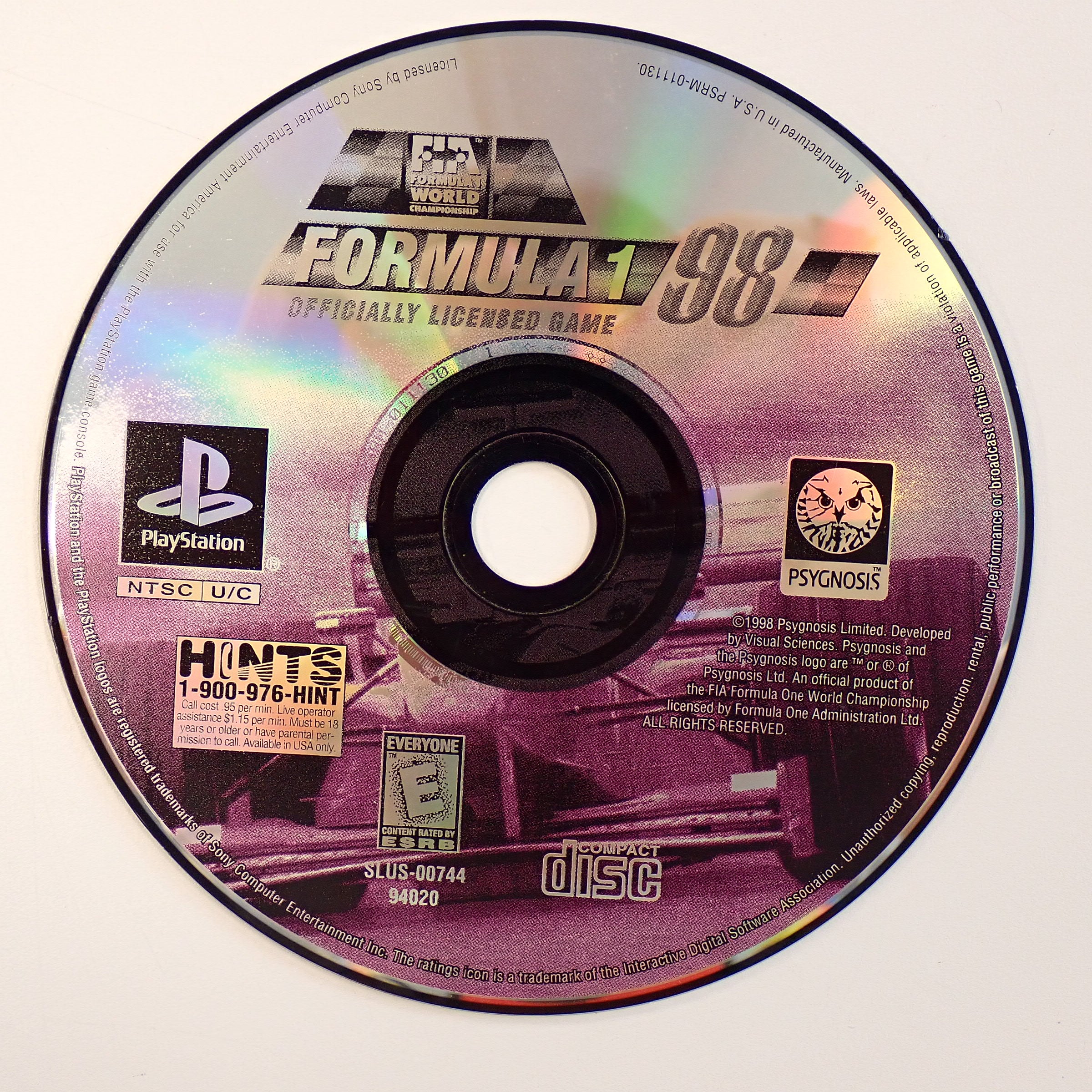 Formula 1 '98 (Loose) - PS1