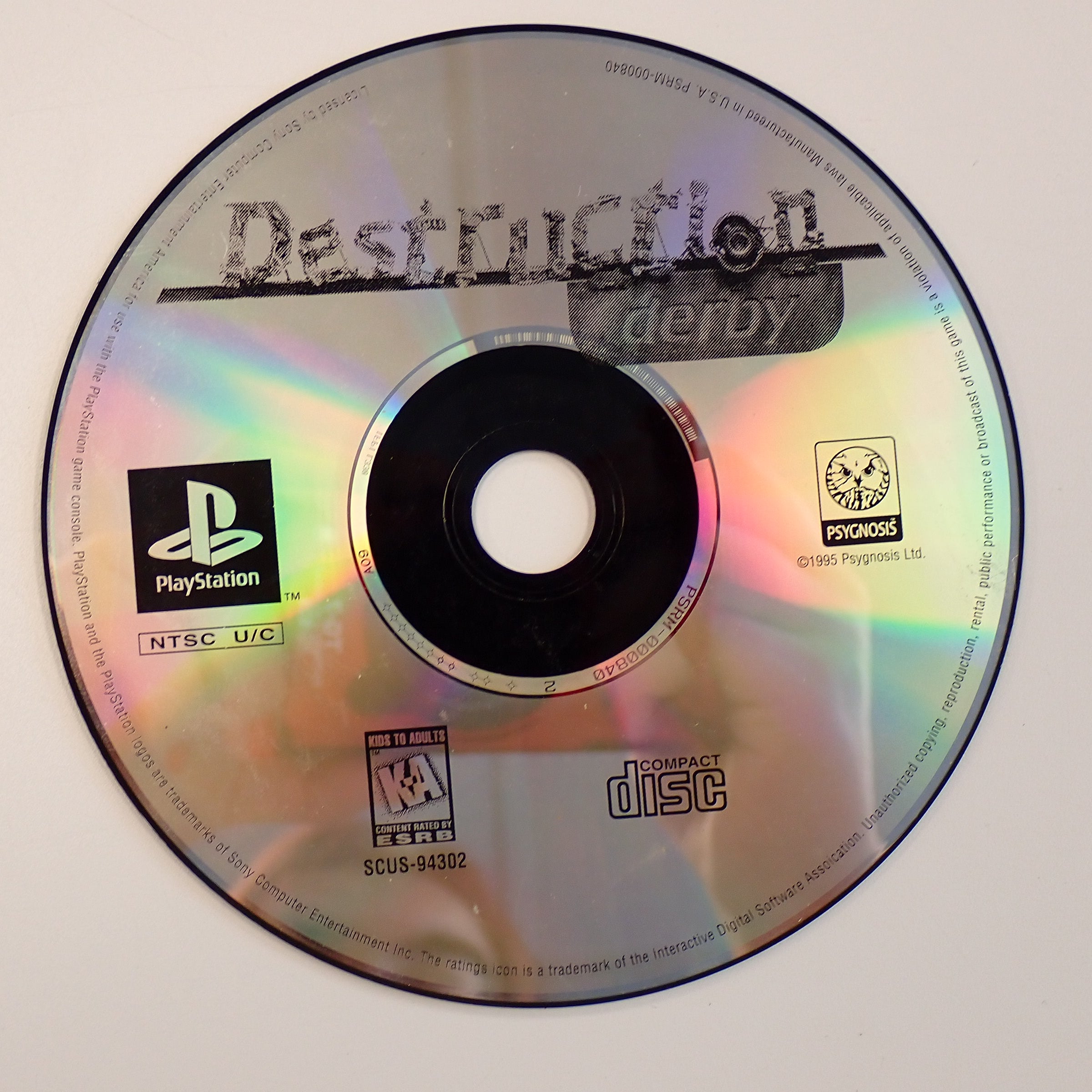 Destruction Derby (Greatest Hits, Loose) - PS1