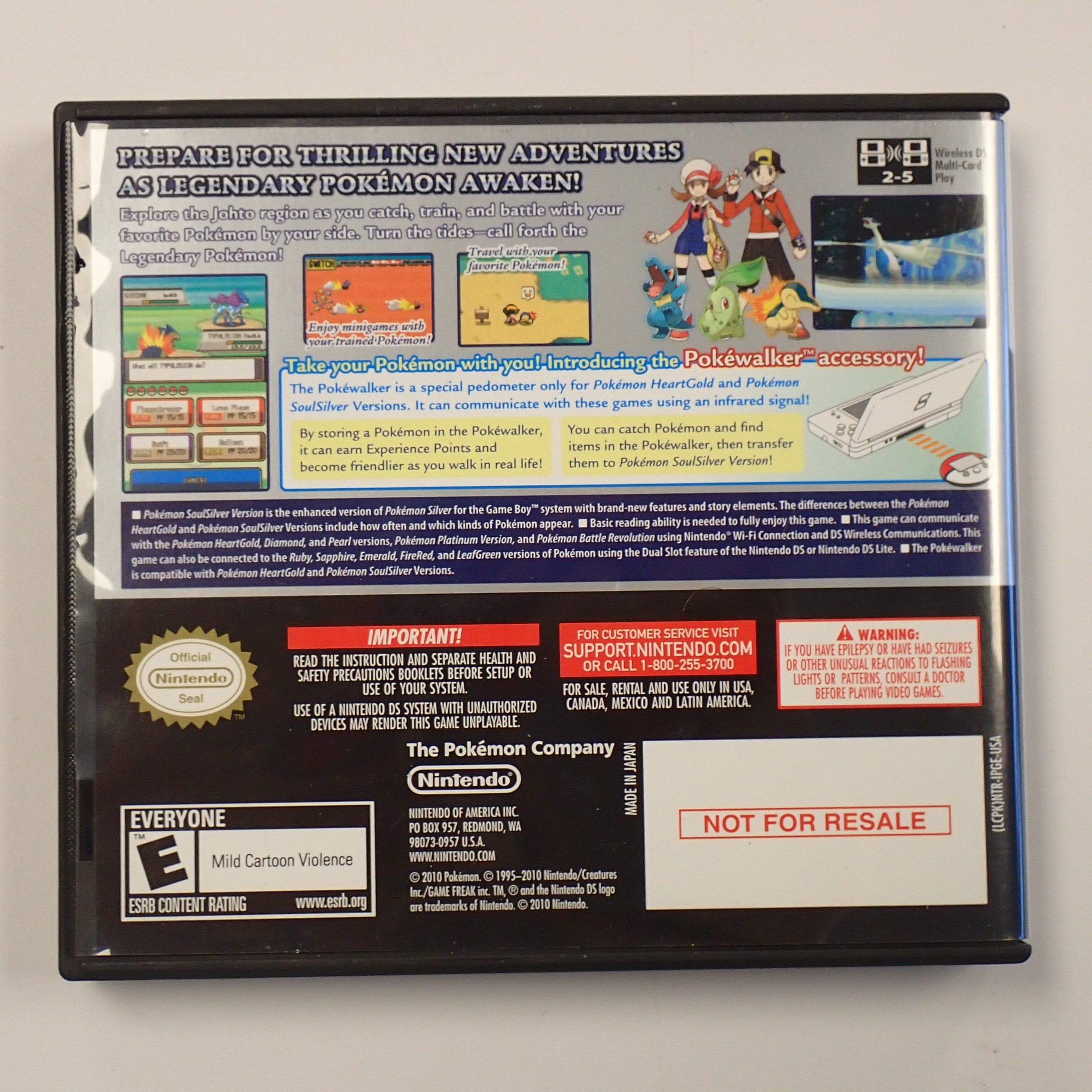 Pokemon SoulSilver (Not For Resale Ver.) - DS