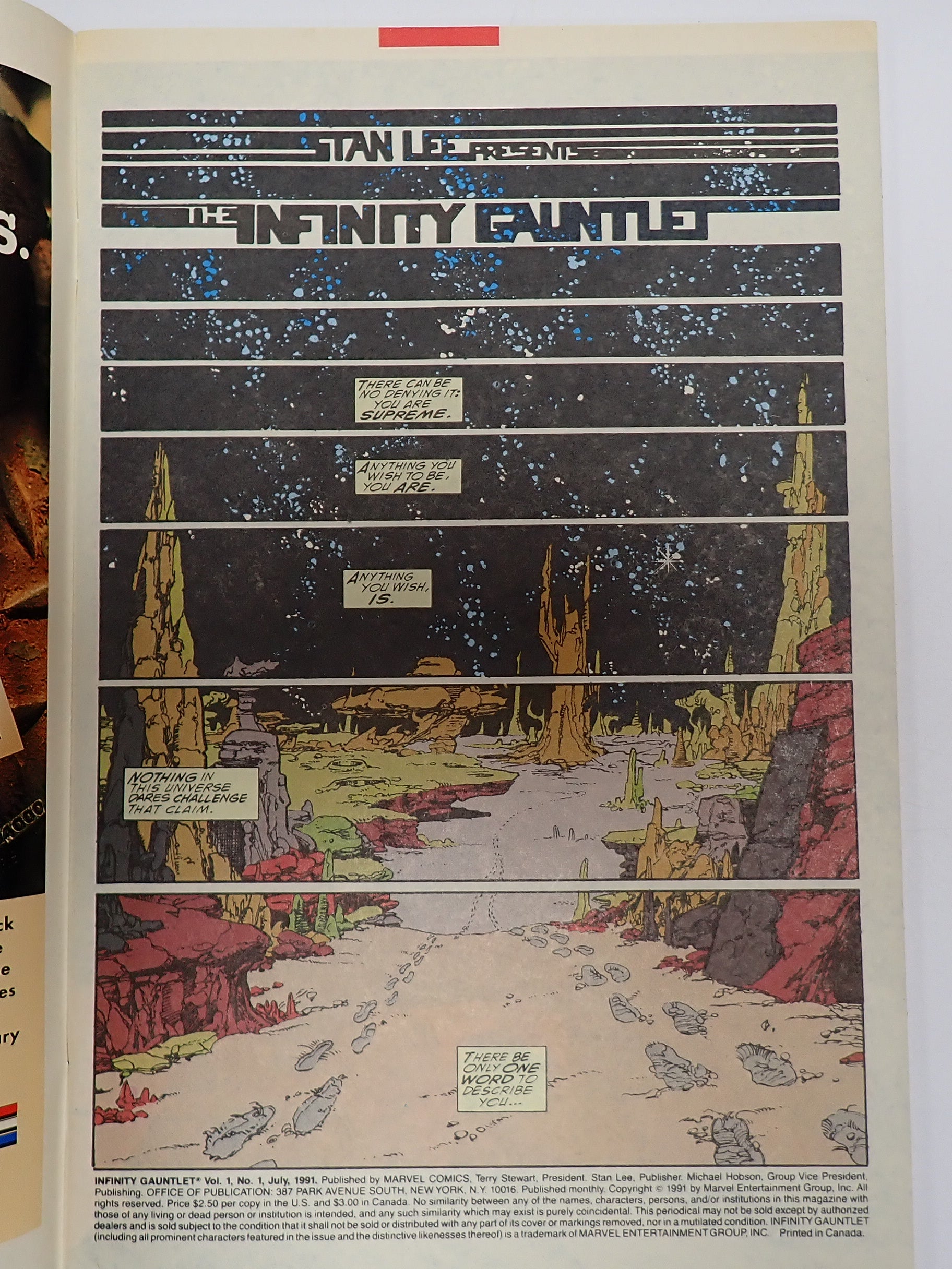 The Infinity Gauntlet #1 (1991) - VF/NM (9.0)