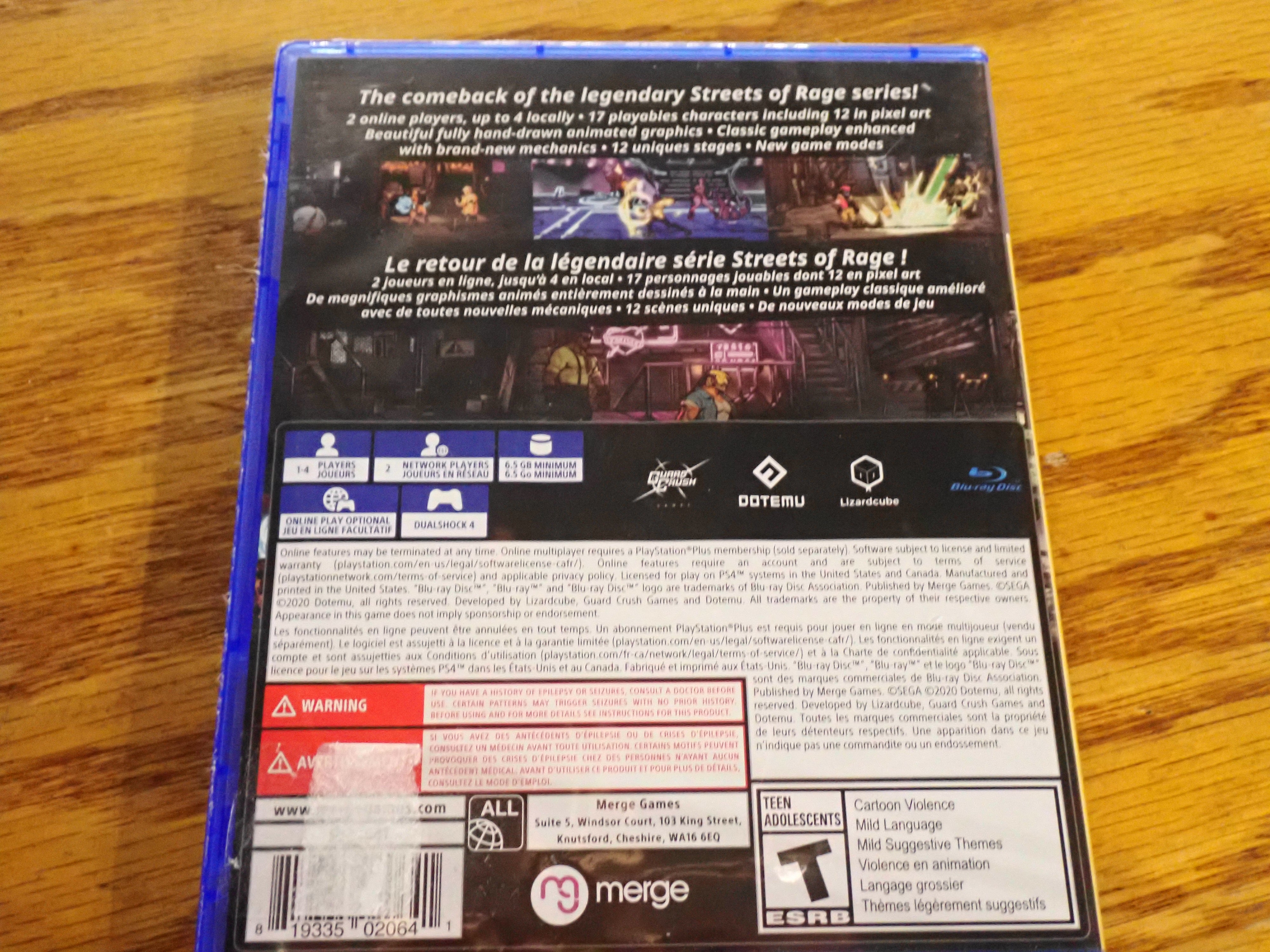 Streets of Rage 4 - PS4