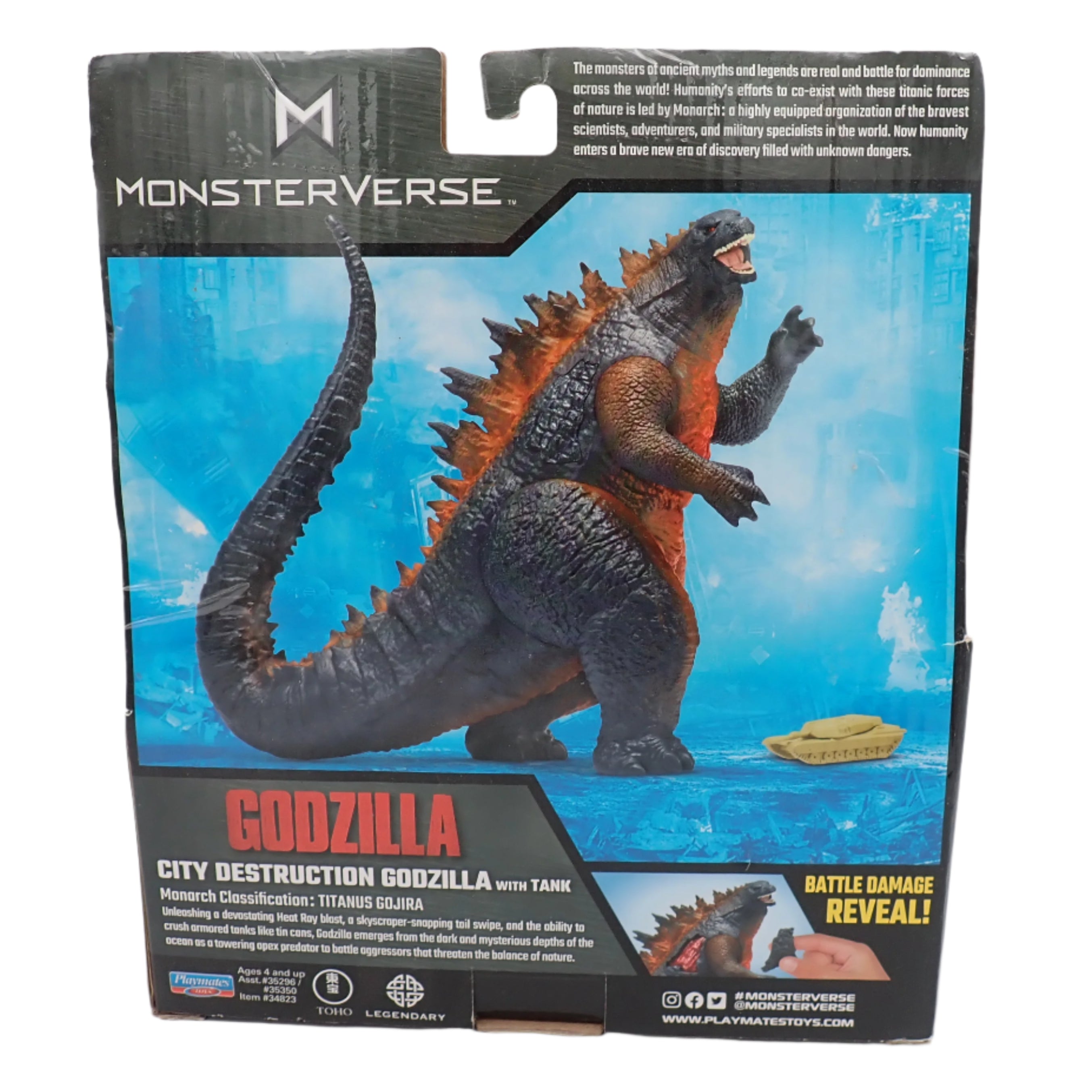 City Destruction Godzilla With Tank - Godzilla