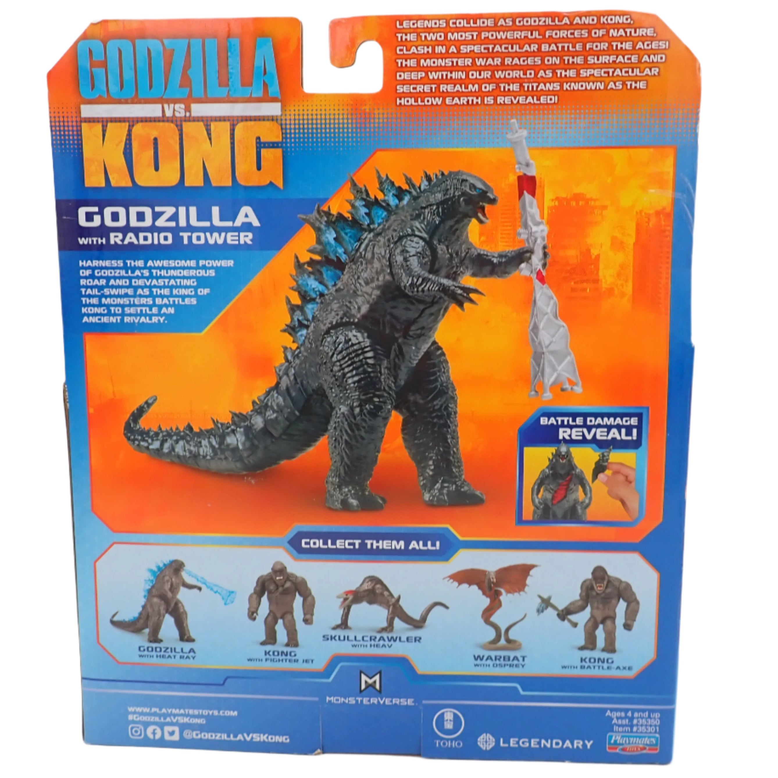 Godzilla WIth Radio Tower - Godzilla vs. Kong