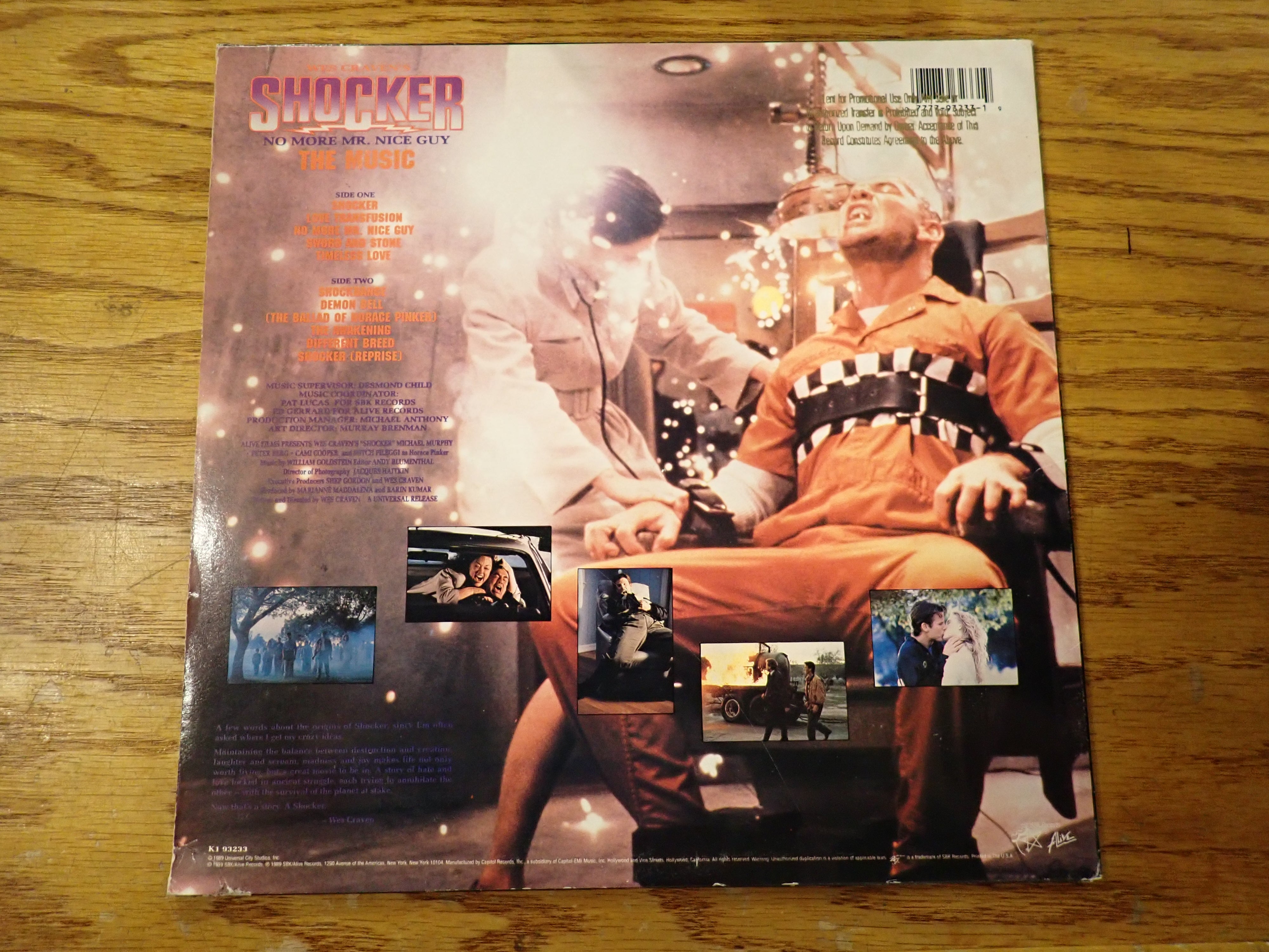 Wes Craven's Shocker (The Music) Soundtrack
