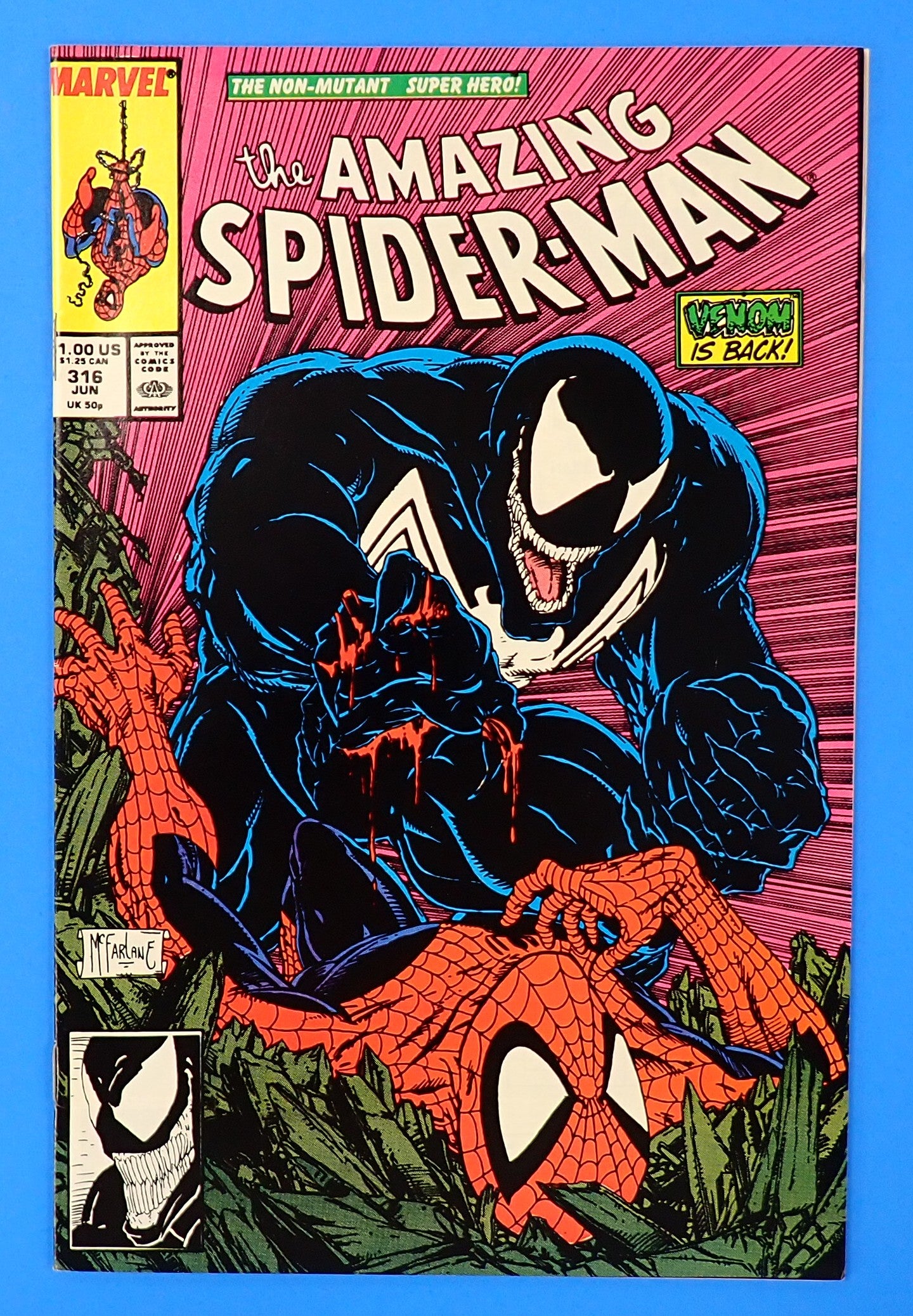 Amazing Spider-Man #316 (1989) - VF (8.0) - Iconic McFarlane Cover