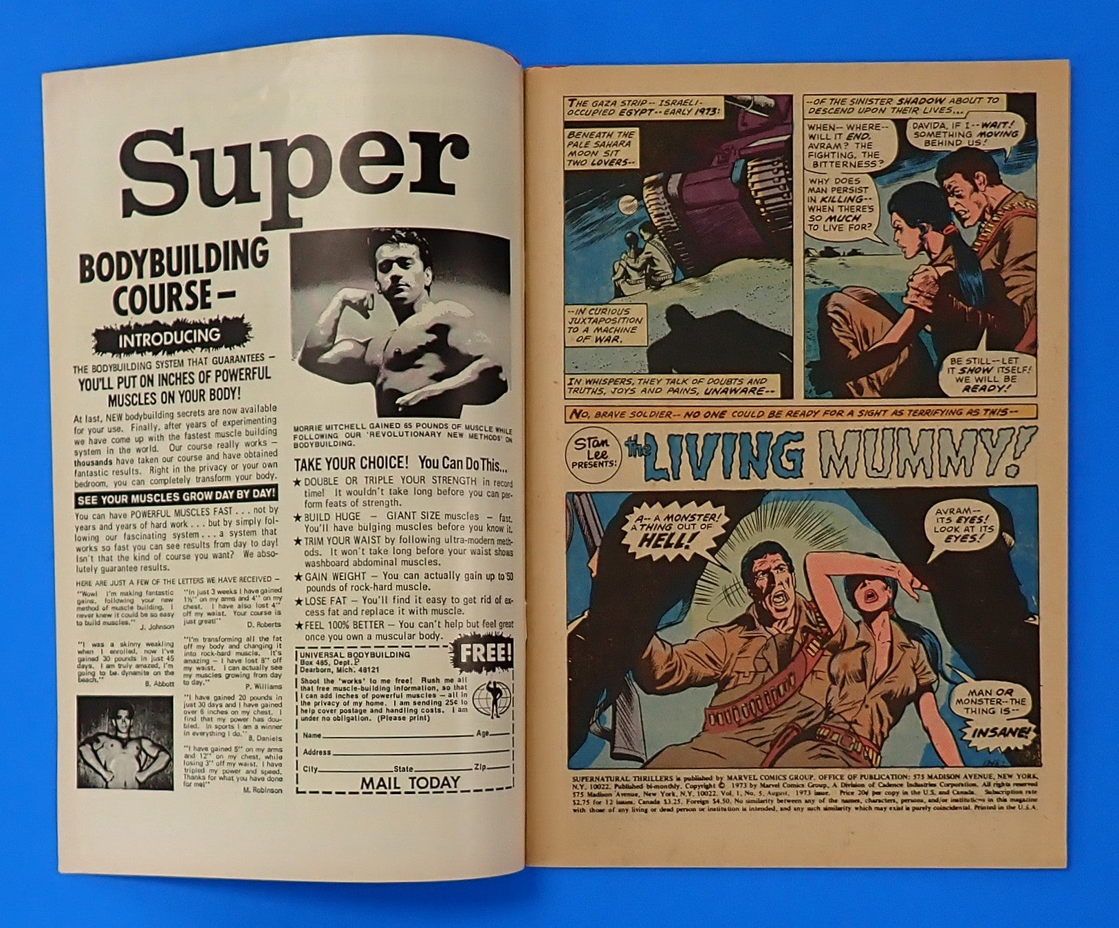 Supernatural Thriller #5 (1989) - VF- (7.5) - 1st App. of Living Mummy