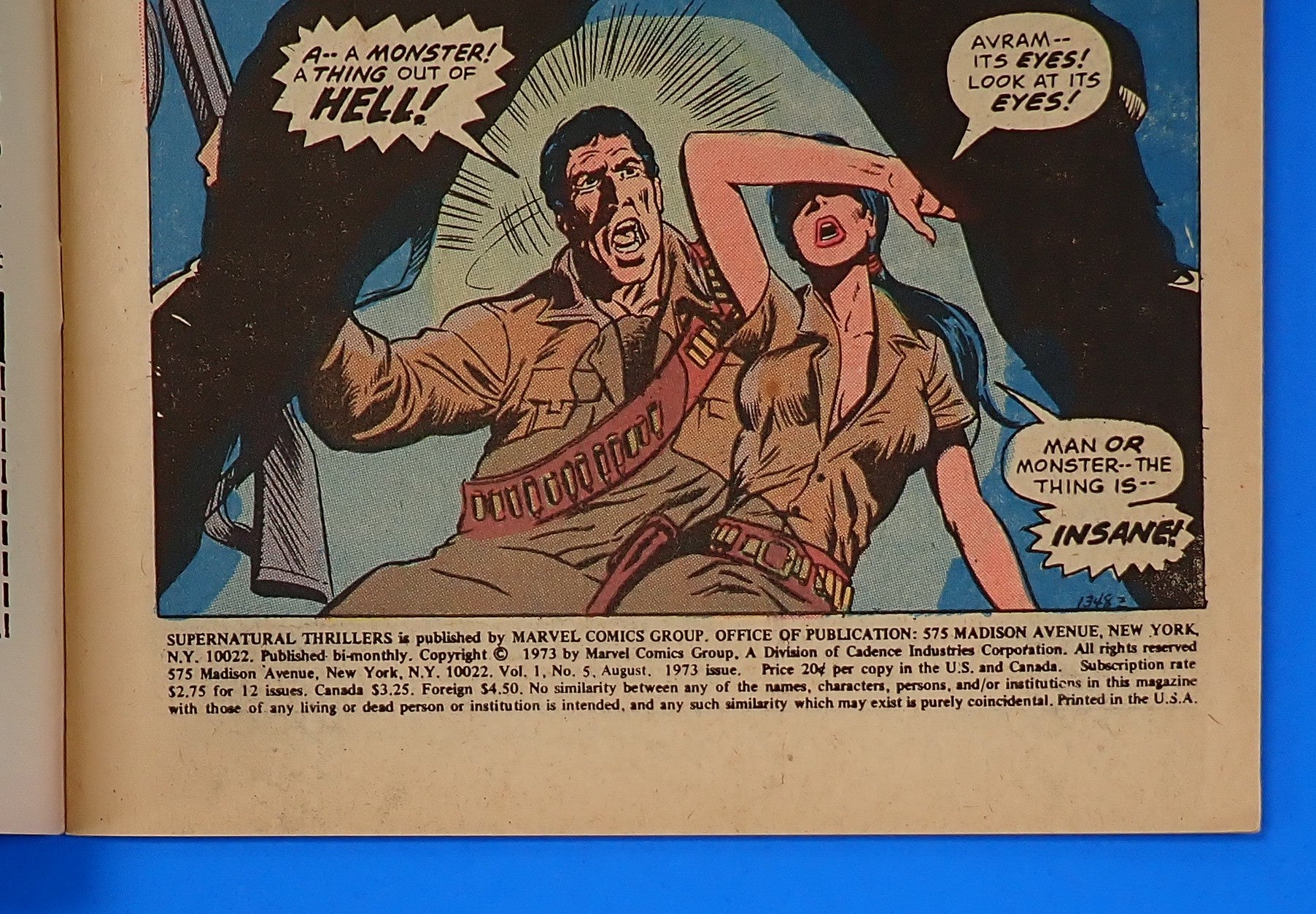 Supernatural Thriller #5 (1989) - VF- (7.5) - 1st App. of Living Mummy