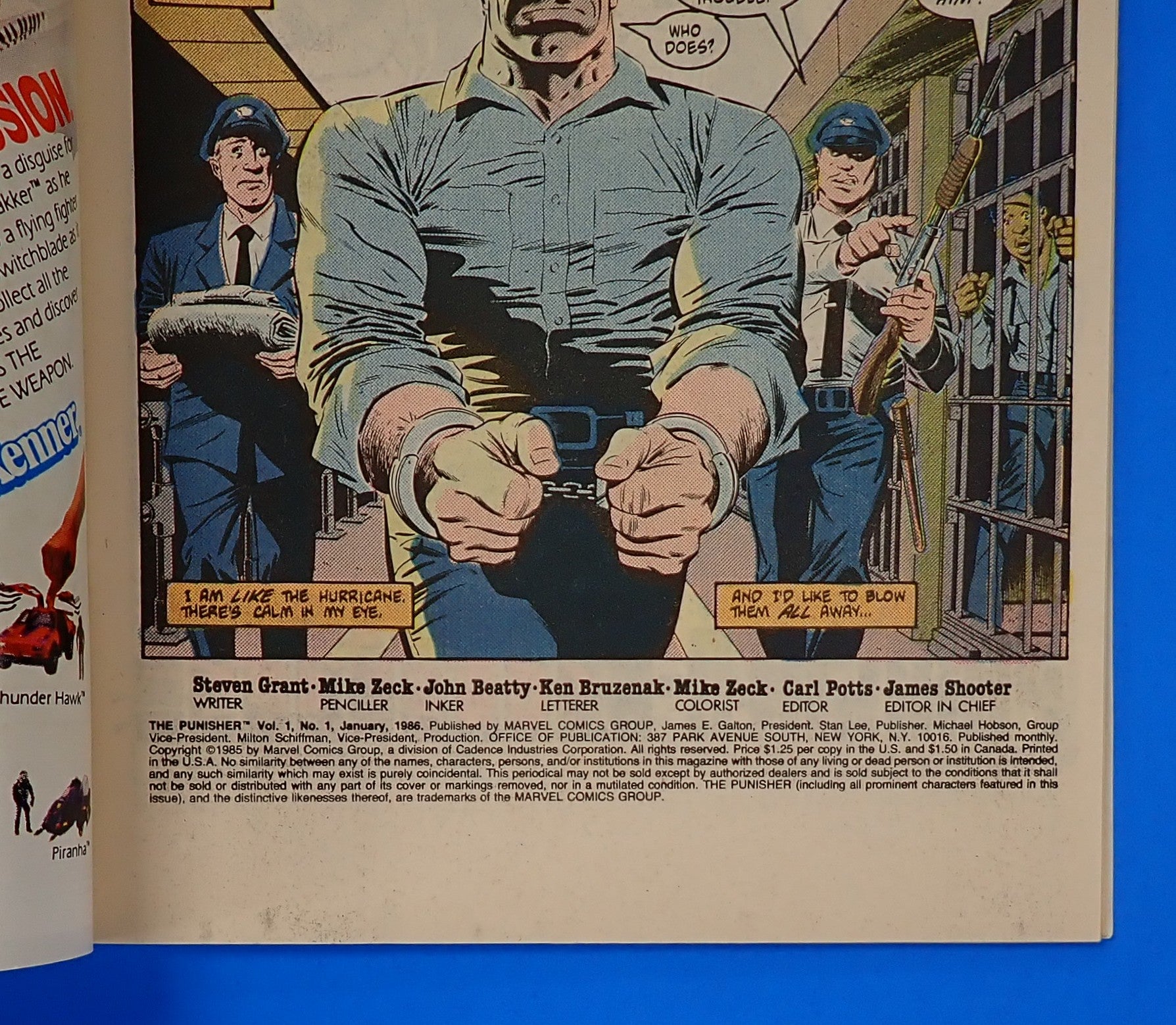 Punisher #1 (1986) - VF (8.0) - 1st Solo Series