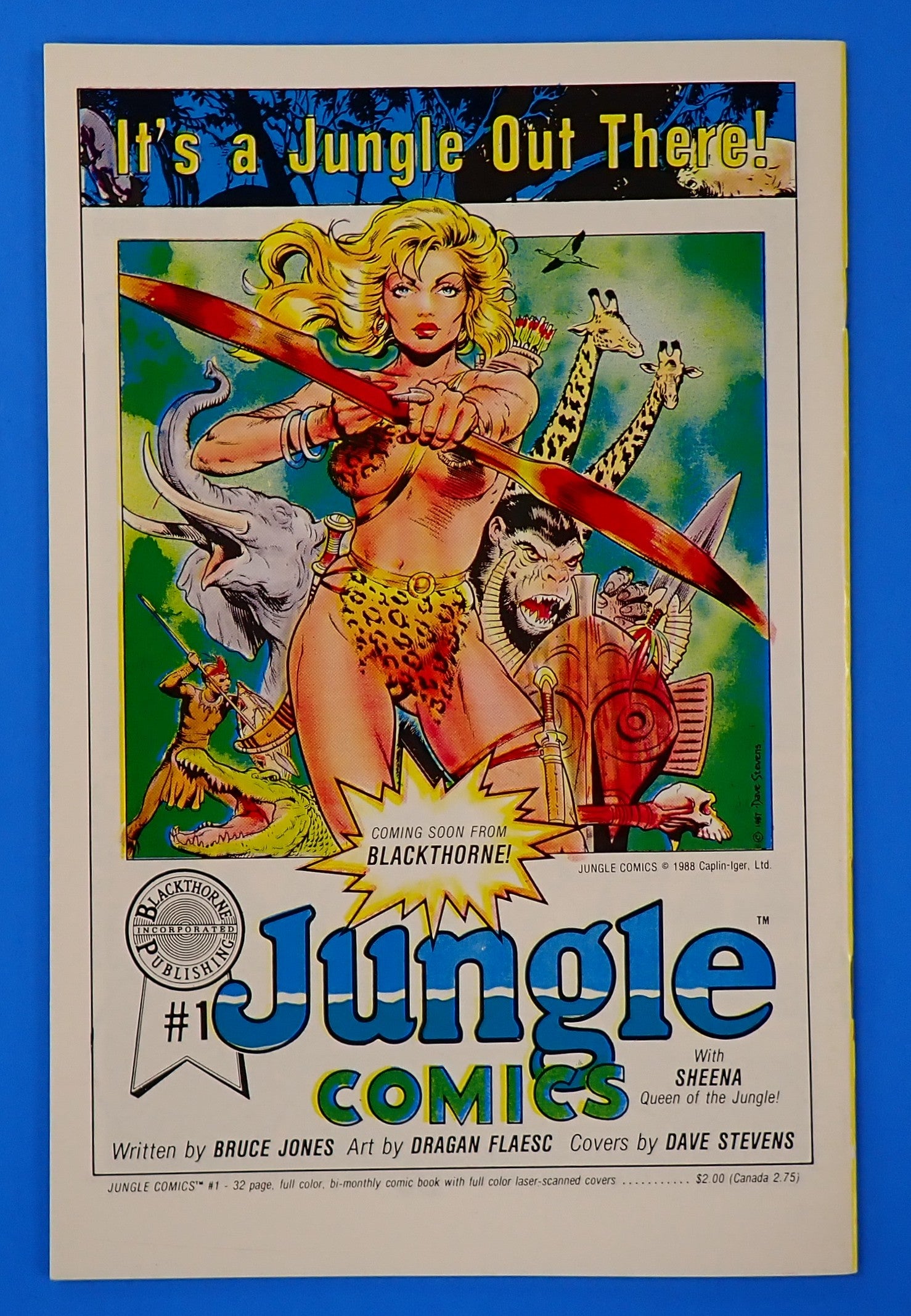 Planet Comics #1 (1988) - NM- (9.2) - Iconic Dave Stevens Cover