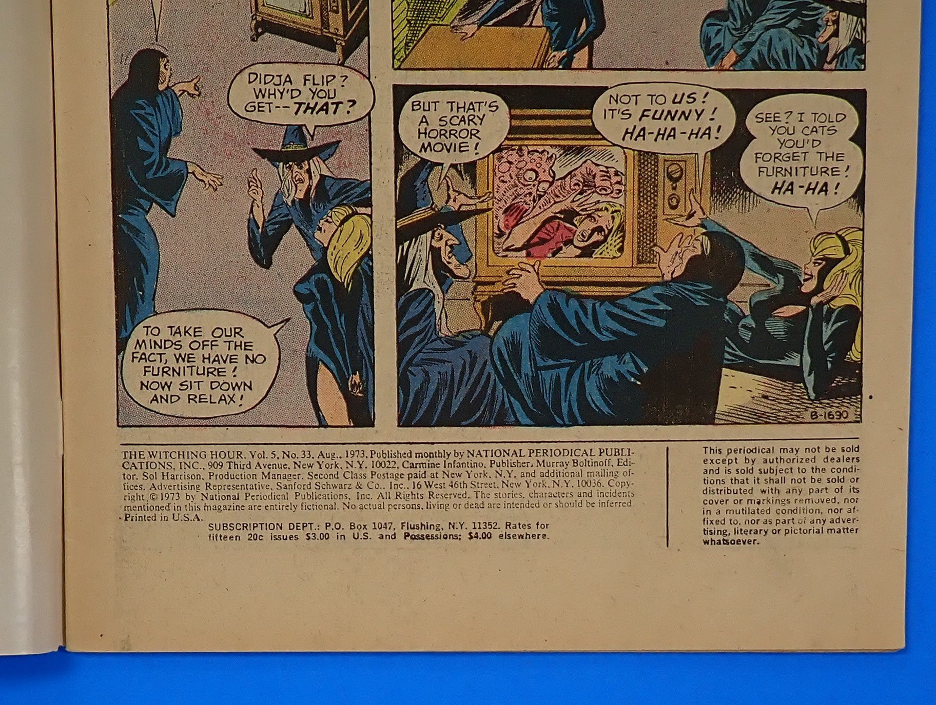 Witching Hour #33 (1973) - VG/FN- (5.0-5.5) - Classic DC Horror