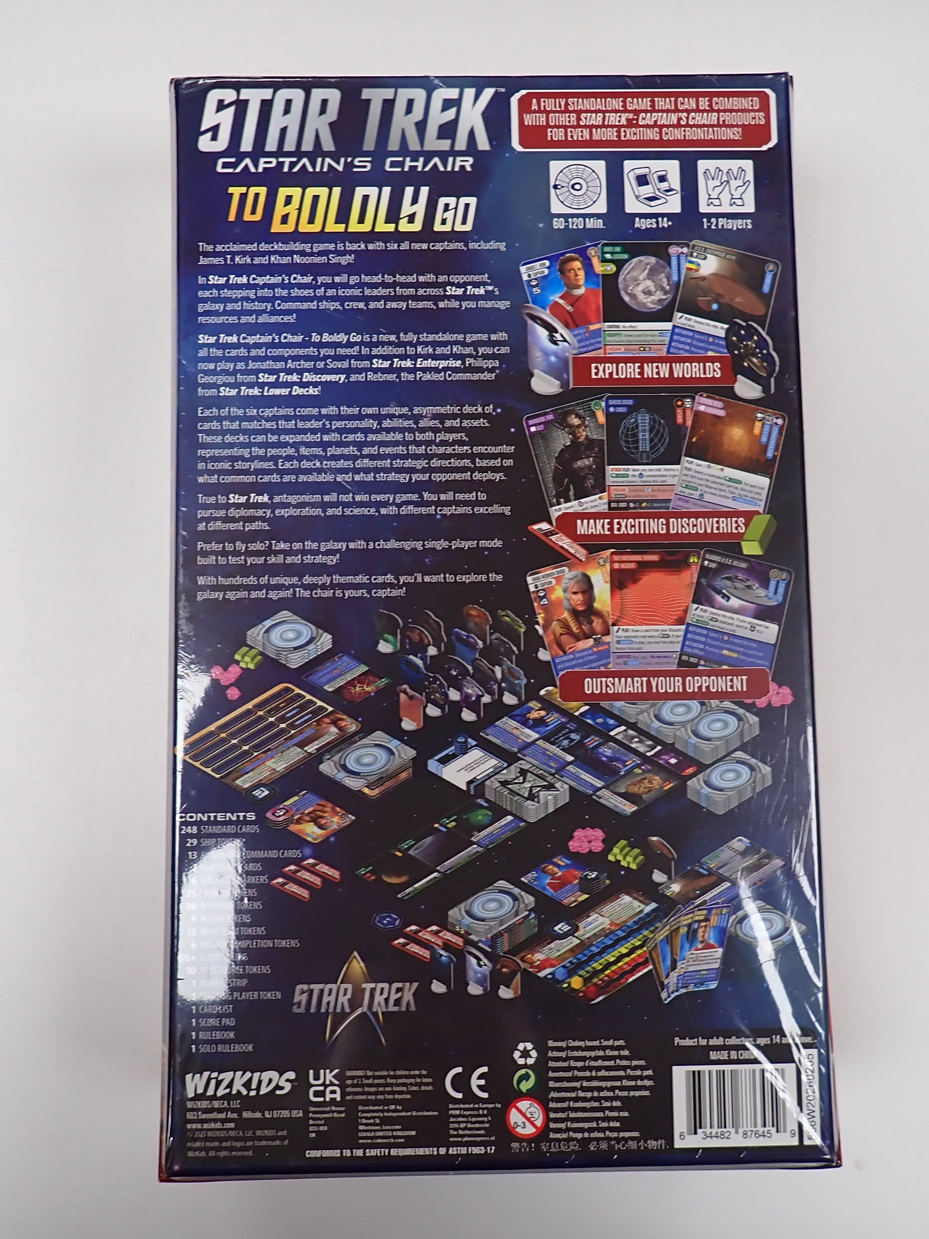 Star Trek Captain's Chair To Boldly Go [Factory Sealed] [Cards Included]