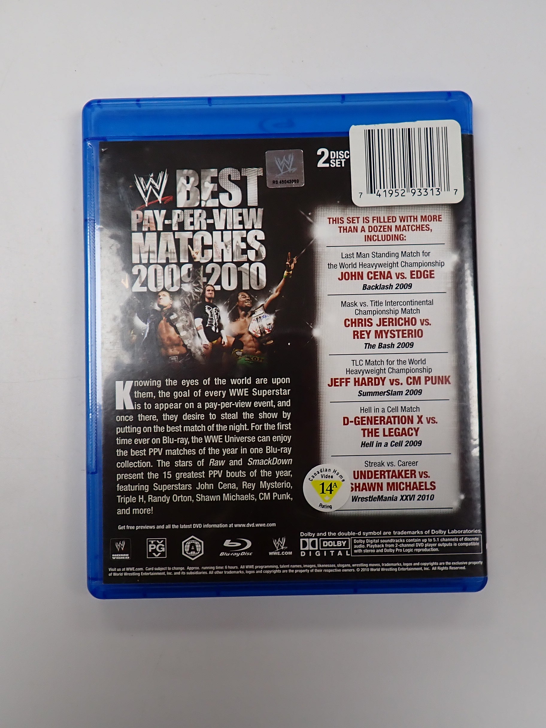 WWE Best Pay-Per-View Matches 2009-2010 - Blu-Ray [Pre-Owned]