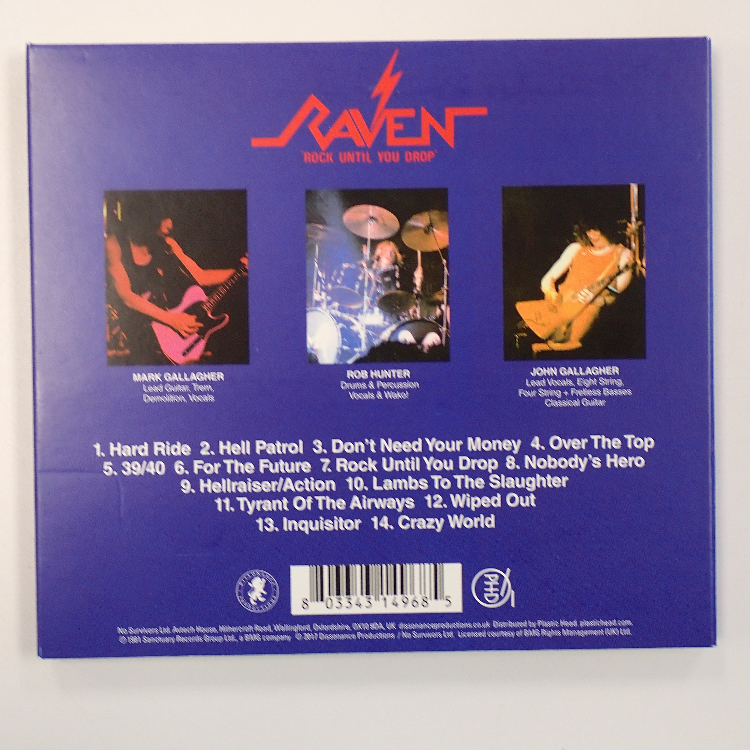 Ravent - Rock Until You Drop - CD