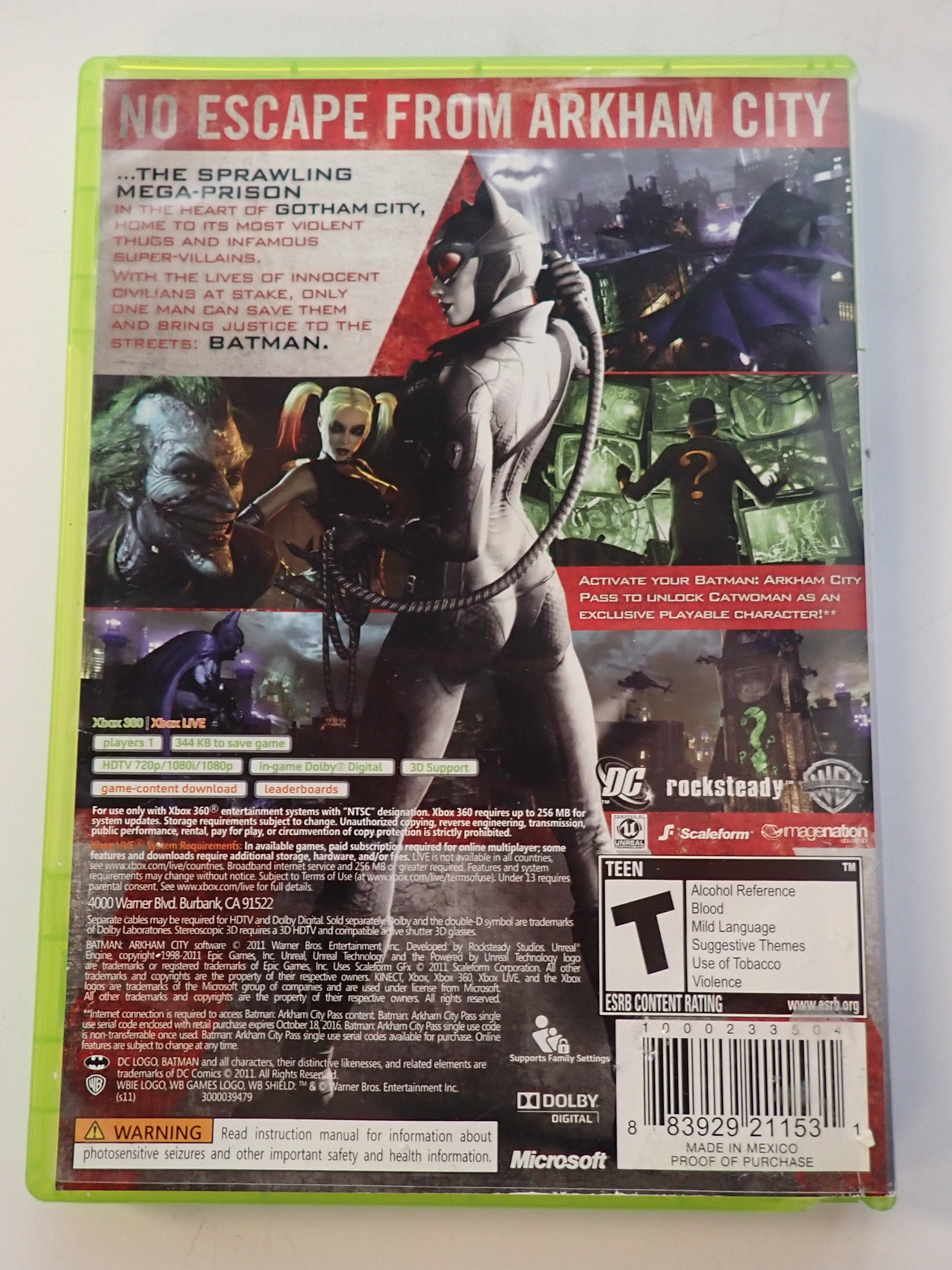 Batman: Arkham City - Xbox 360 [Pre-Owned]