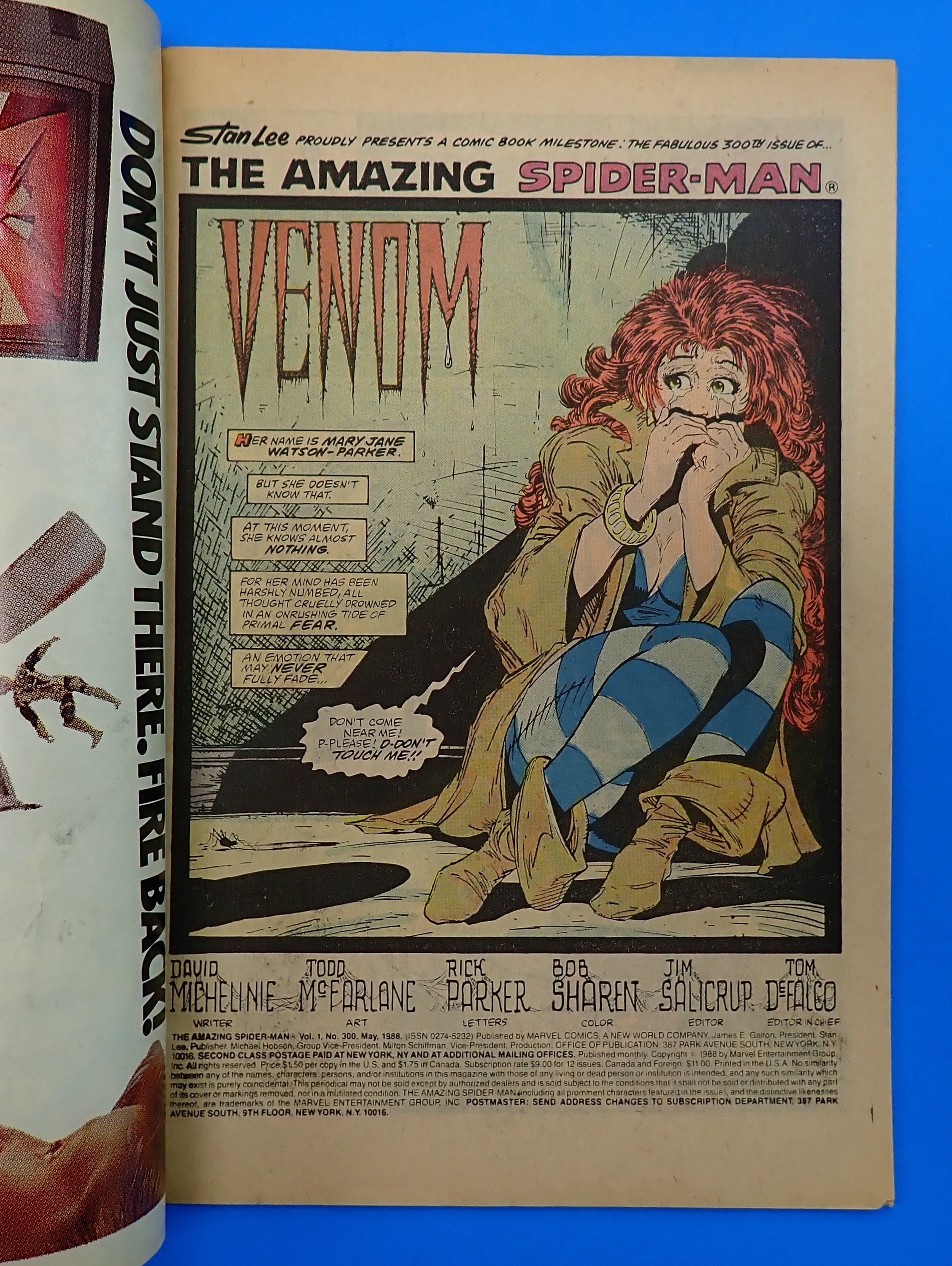 Amazing of Spider-Man #300 (1988) - VG+ (4.5) - 1st Full App. Venom