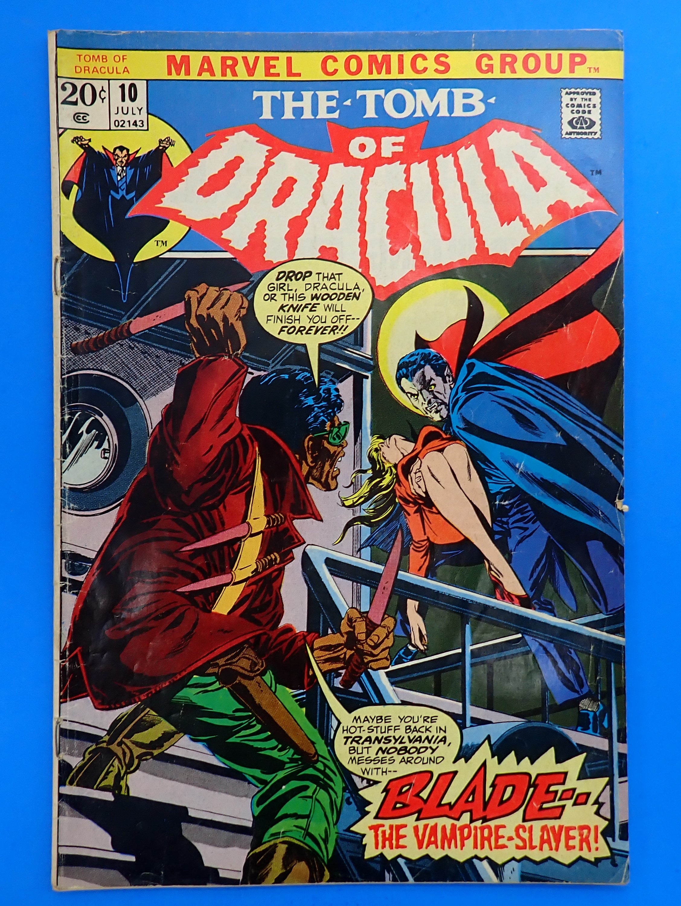 Tomb of Dracula #10 (1973) - VG (4.0) - 1st App. Blade