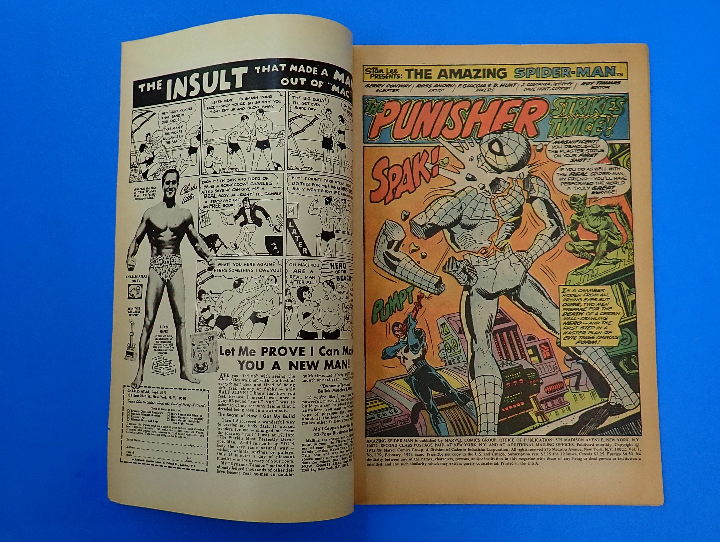 Amazing Spider-Man #129 (1974) - VF- (7.5) - 1st App. The Punisher