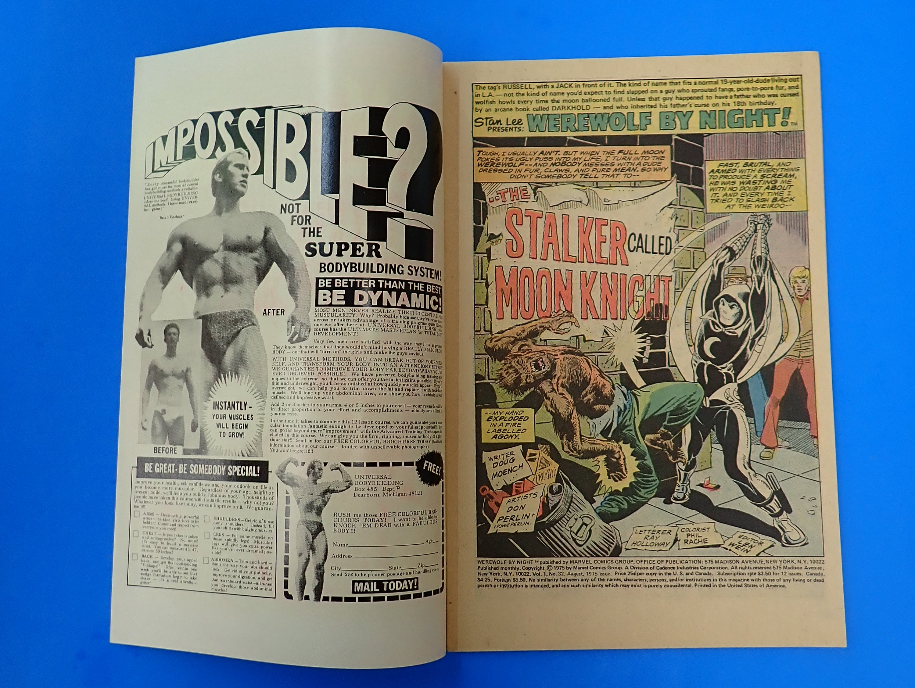 Werewolf by Night #32 (1975) - FN- (5.5) - 1st App. + Origin Moon Knight
