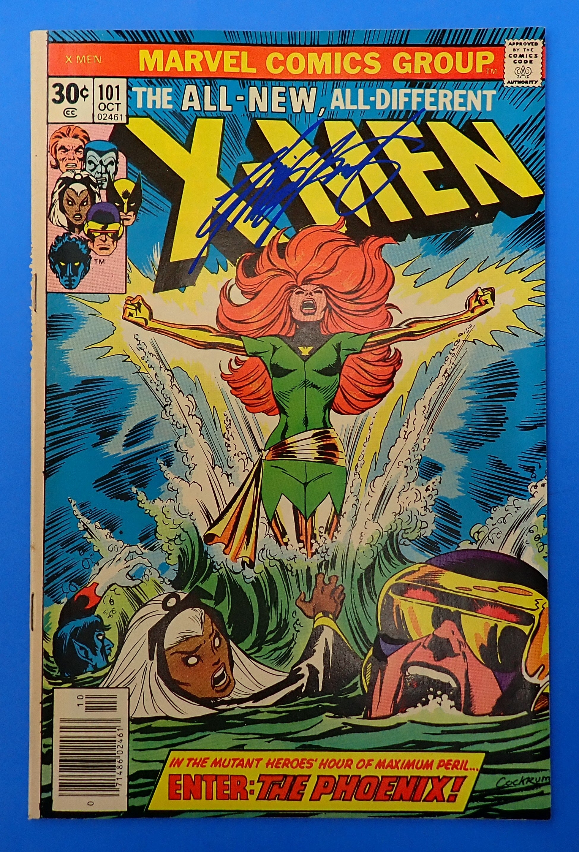 X-Men #101 (1976) - FN- (5.5) - Jean Grey Reborn as Phoenix, Signed