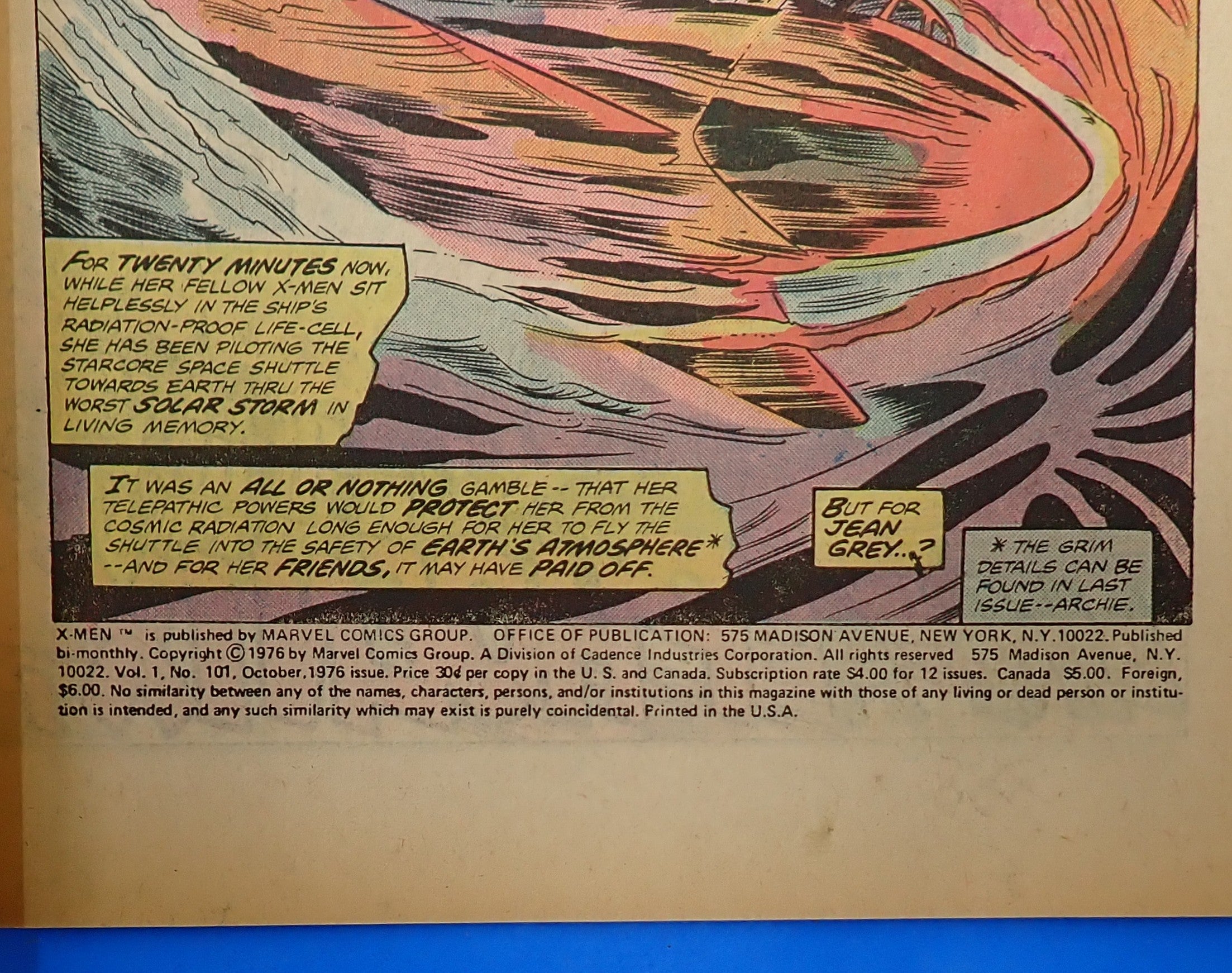 X-Men #101 (1976) - FN- (5.5) - Jean Grey Reborn as Phoenix, Signed